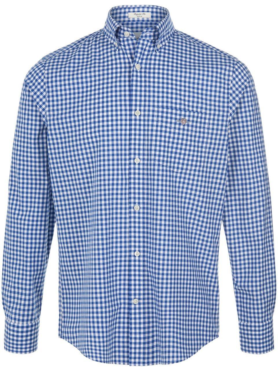 Overhemd 100% katoen Van GANT blauw