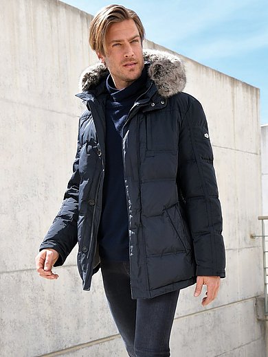 Steinbock - Down parka with a detachable hood - navy