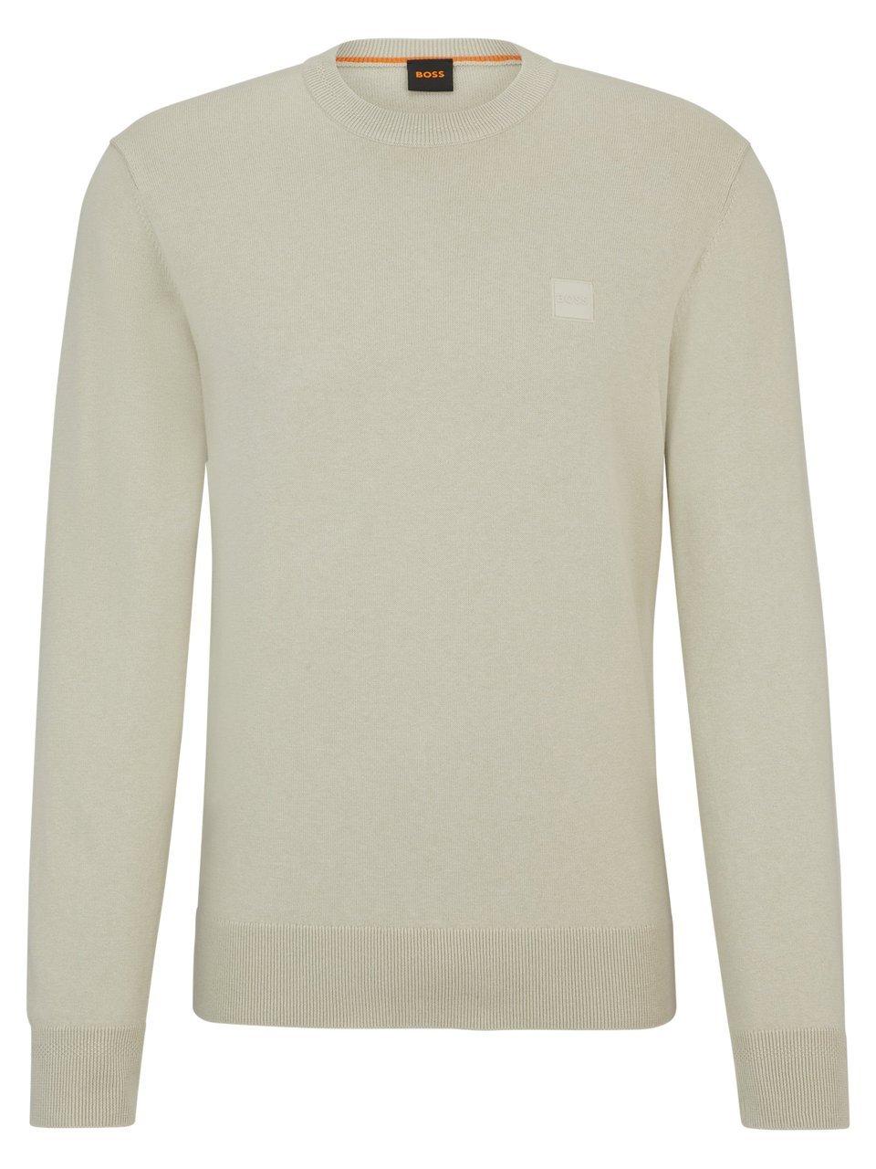 Rundhals-Pullover BOSS beige günstig online kaufen