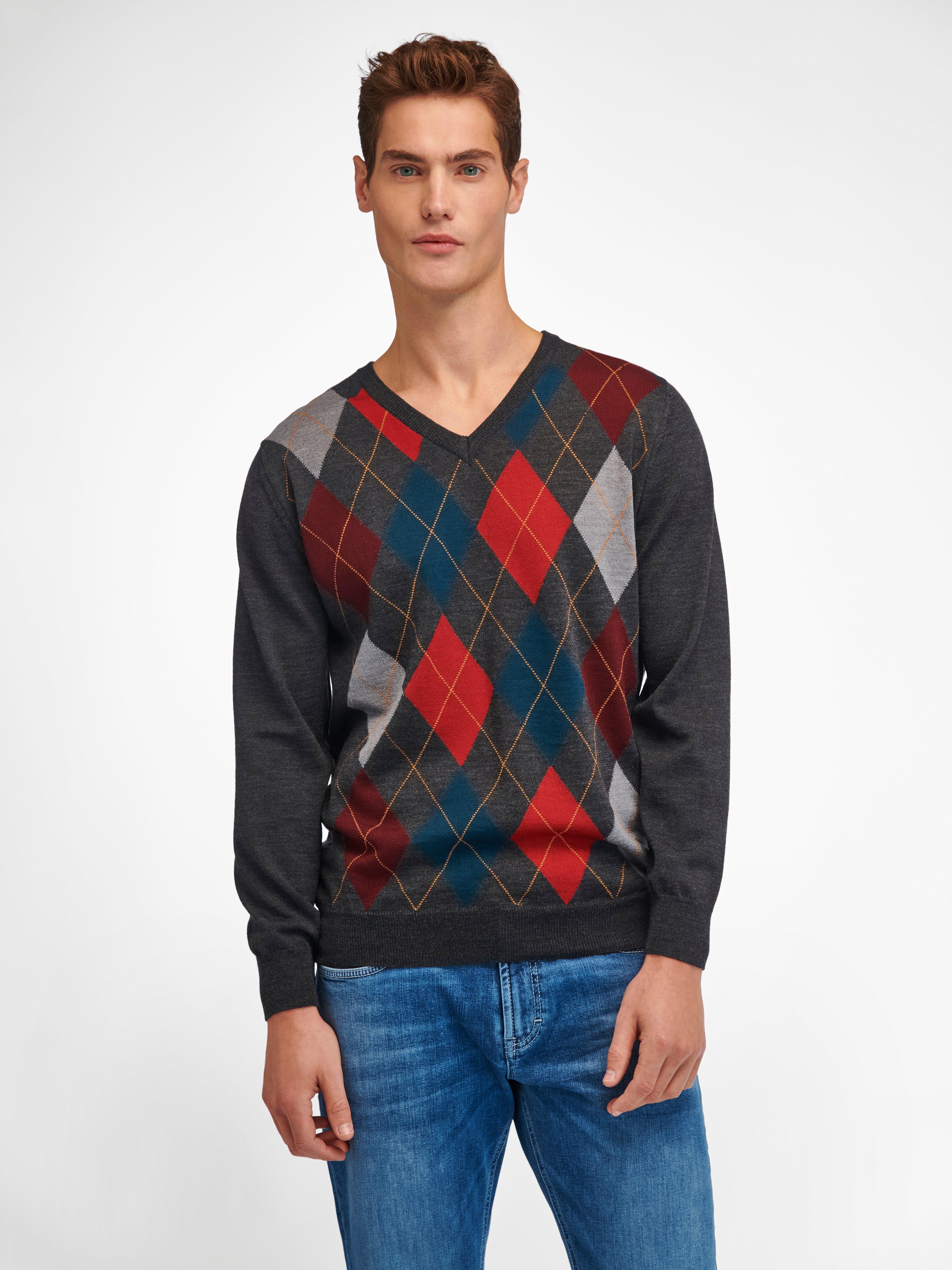 Louis Sayn - V-Pullover aus 100% Schurwolle-Merino