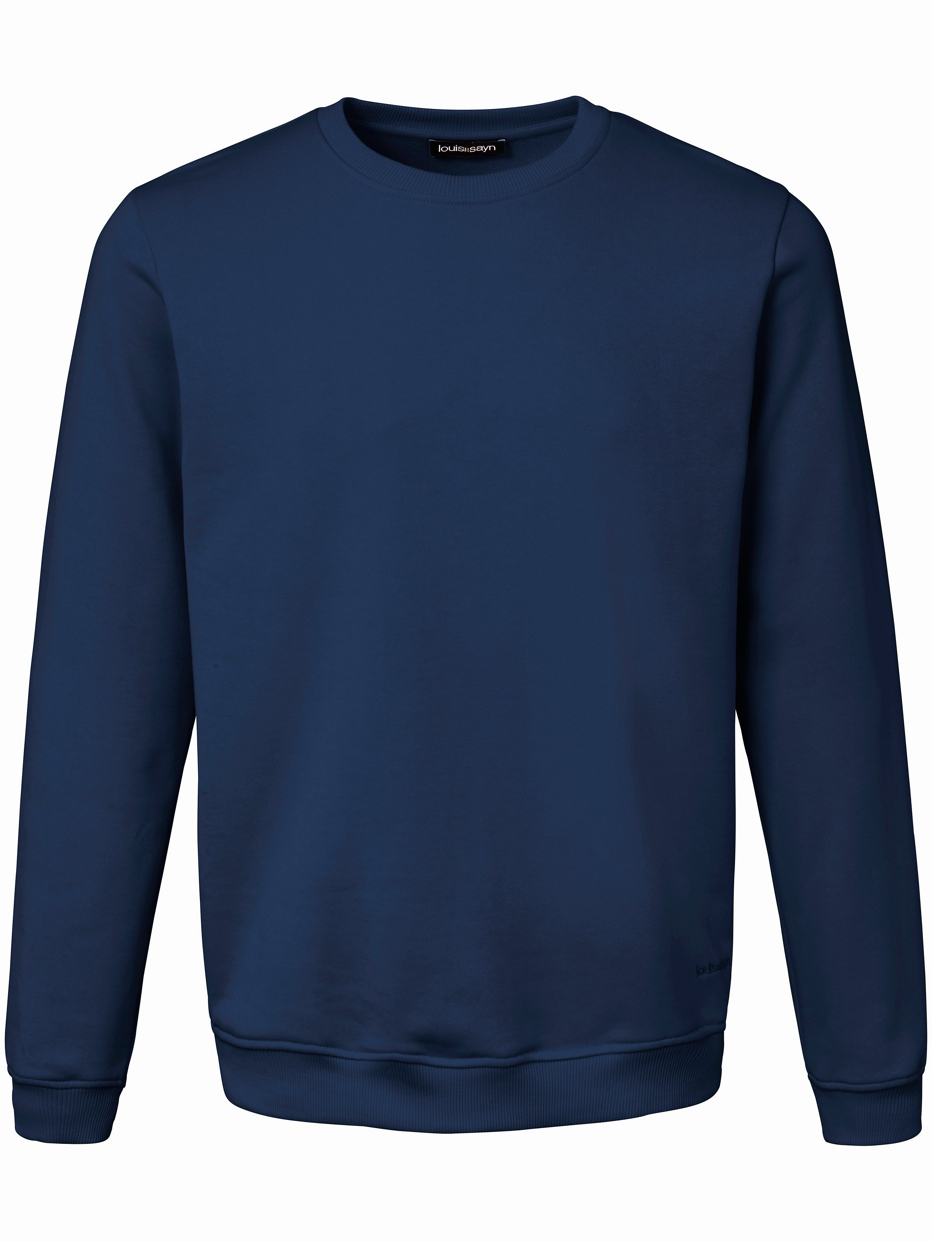 Sweatshirt 100% katoen logoborduursel Van Louis Sayn blauw