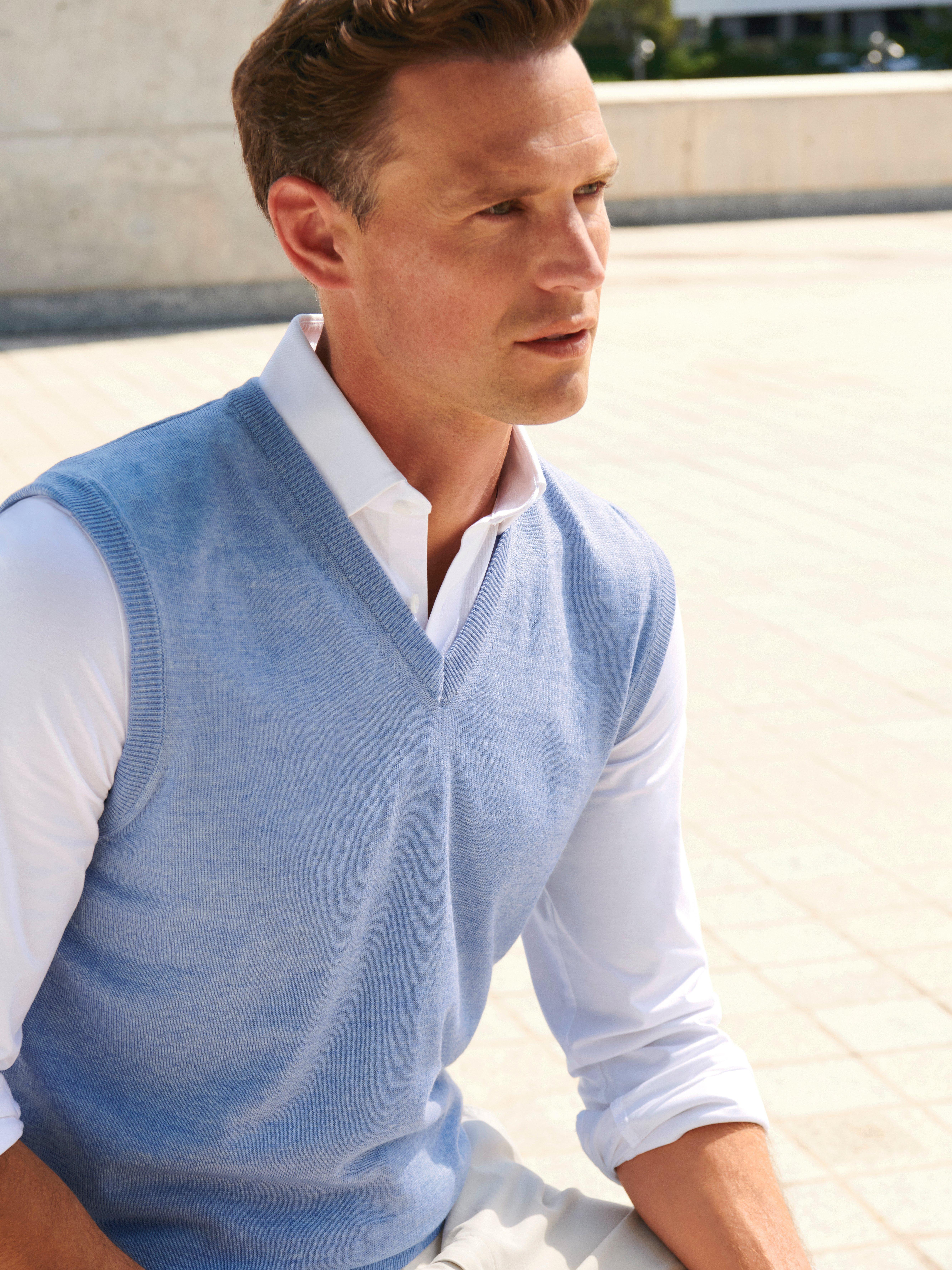 Peter Hahn - Pullunder Rolf aus 100% Schurwolle-Merino
