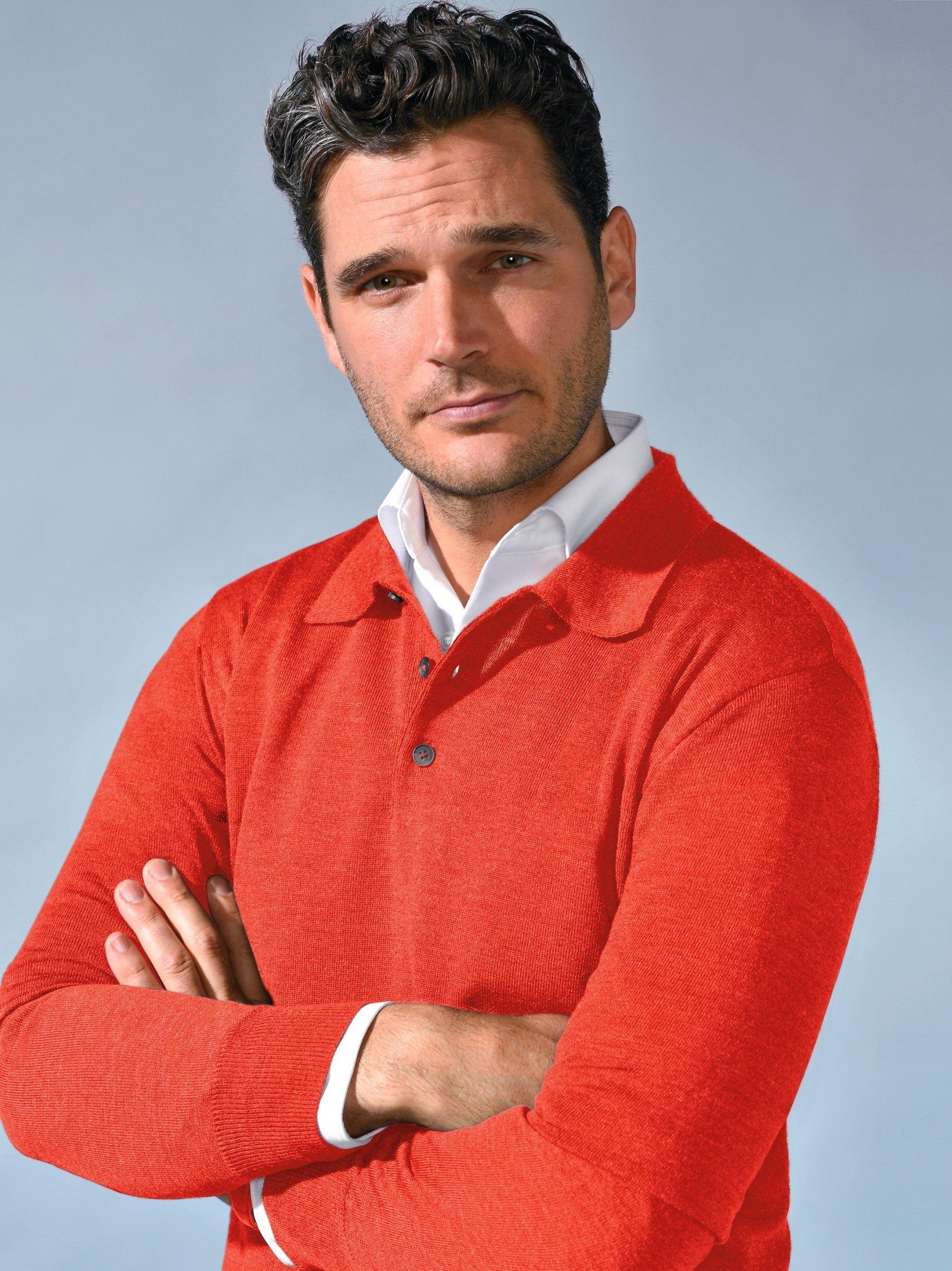 Peter Hahn - Polo-Pullover Achim aus 100% Schurwolle-Merino
