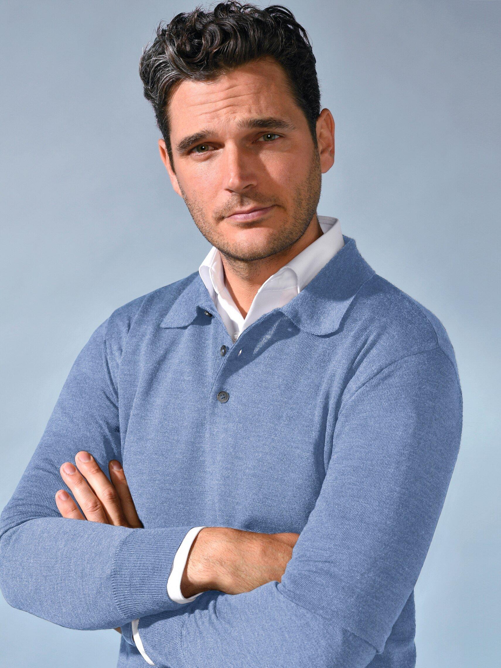Peter Hahn - Polo-Pullover Achim aus 100% Schurwolle-Merino
