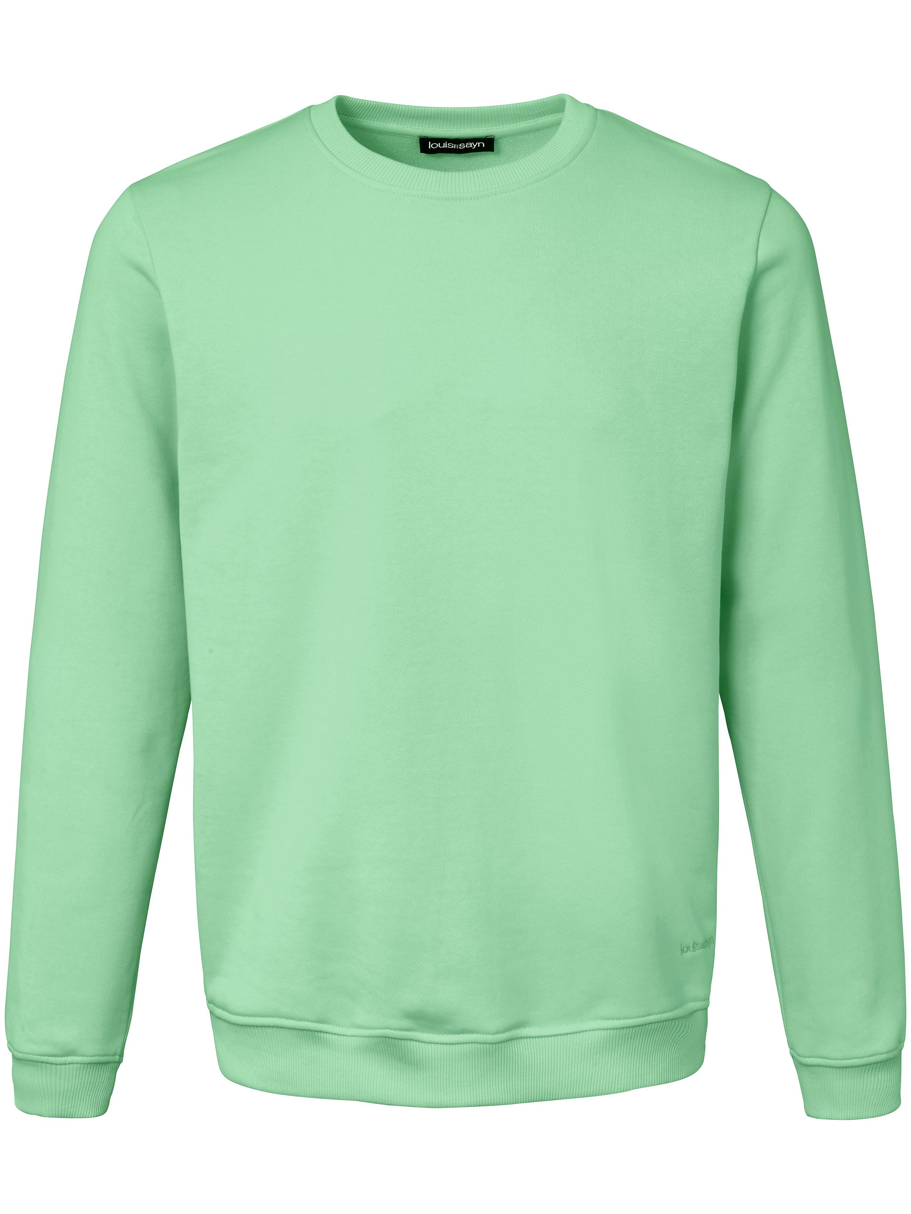 Sweatshirt 100% katoen logoborduursel Van Louis Sayn groen