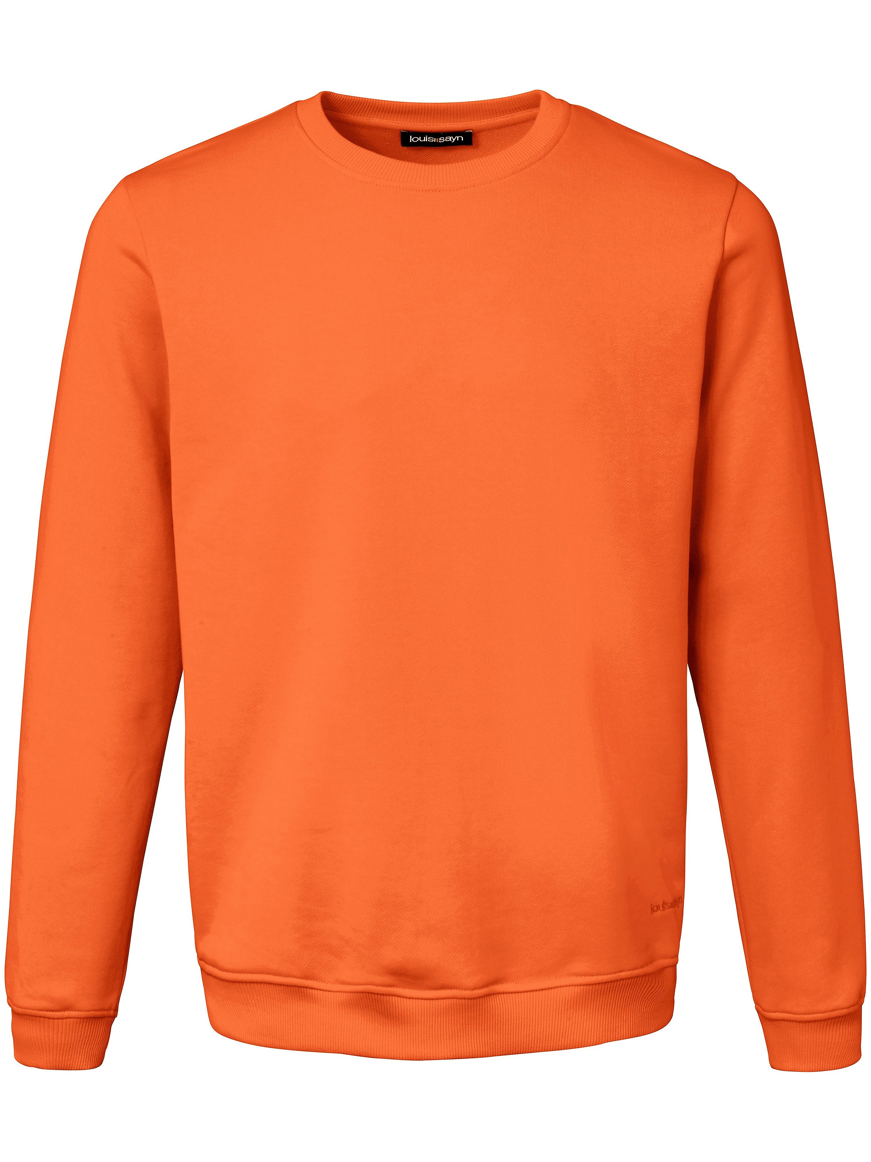 Sweatshirt 100% katoen logoborduursel Van Louis Sayn oranje