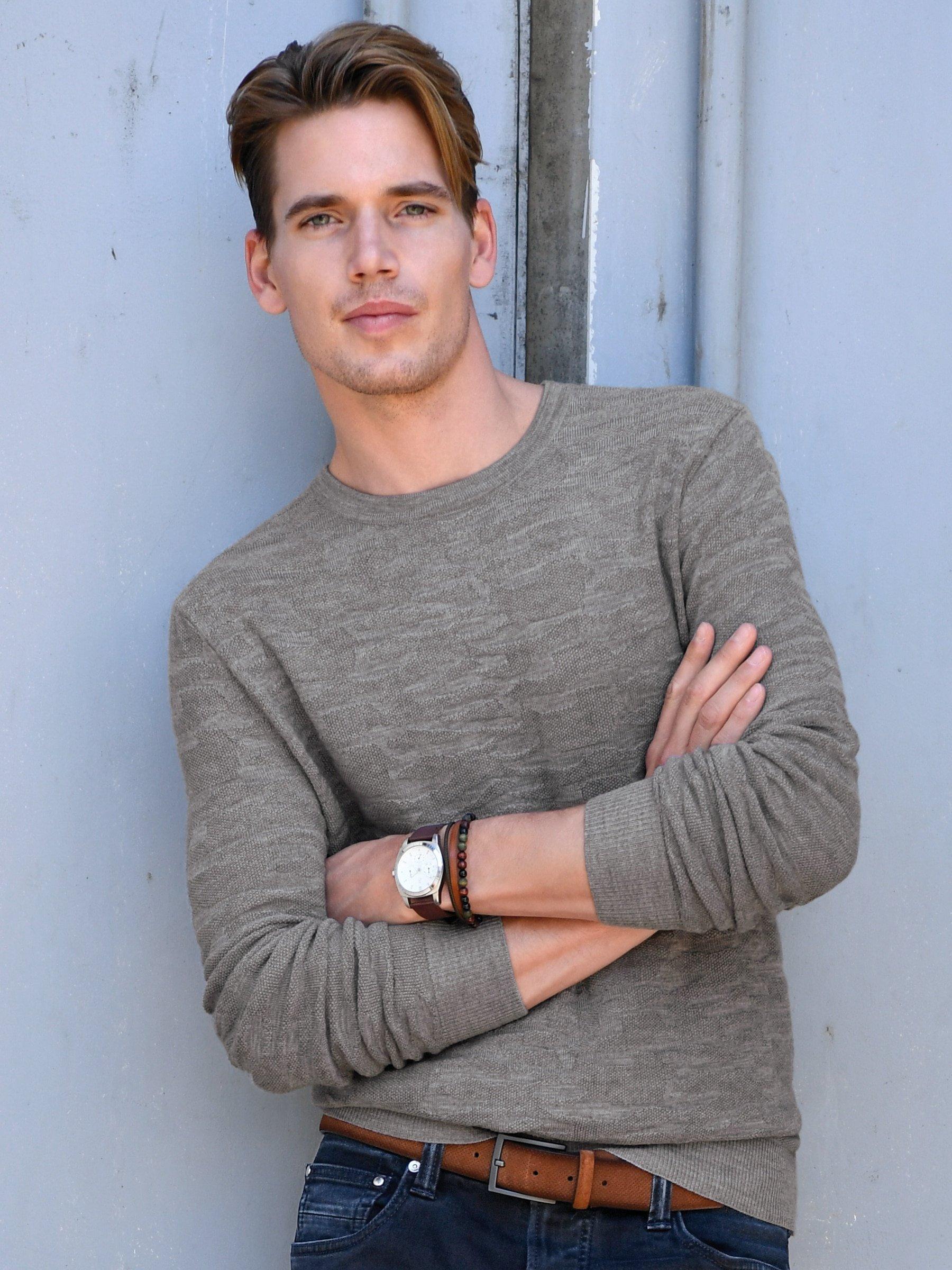 Louis Sayn - Pullover aus 100% Schurwolle Biella Yarn