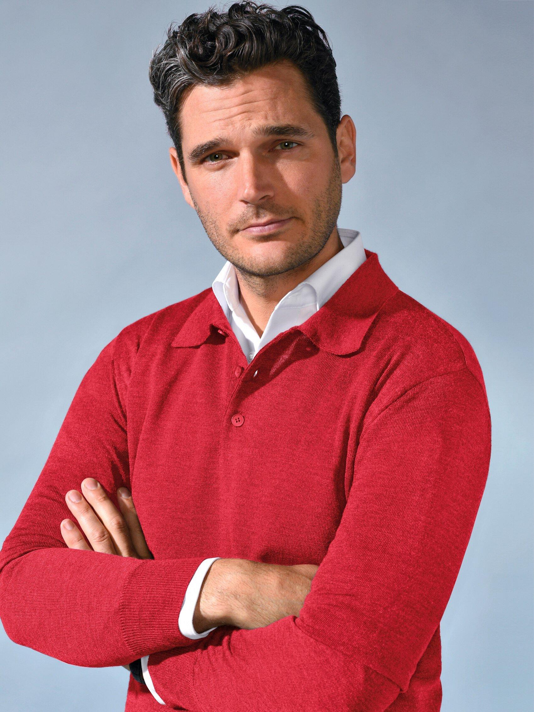 Peter Hahn - Polo-Pullover Achim aus 100% Schurwolle-Merino