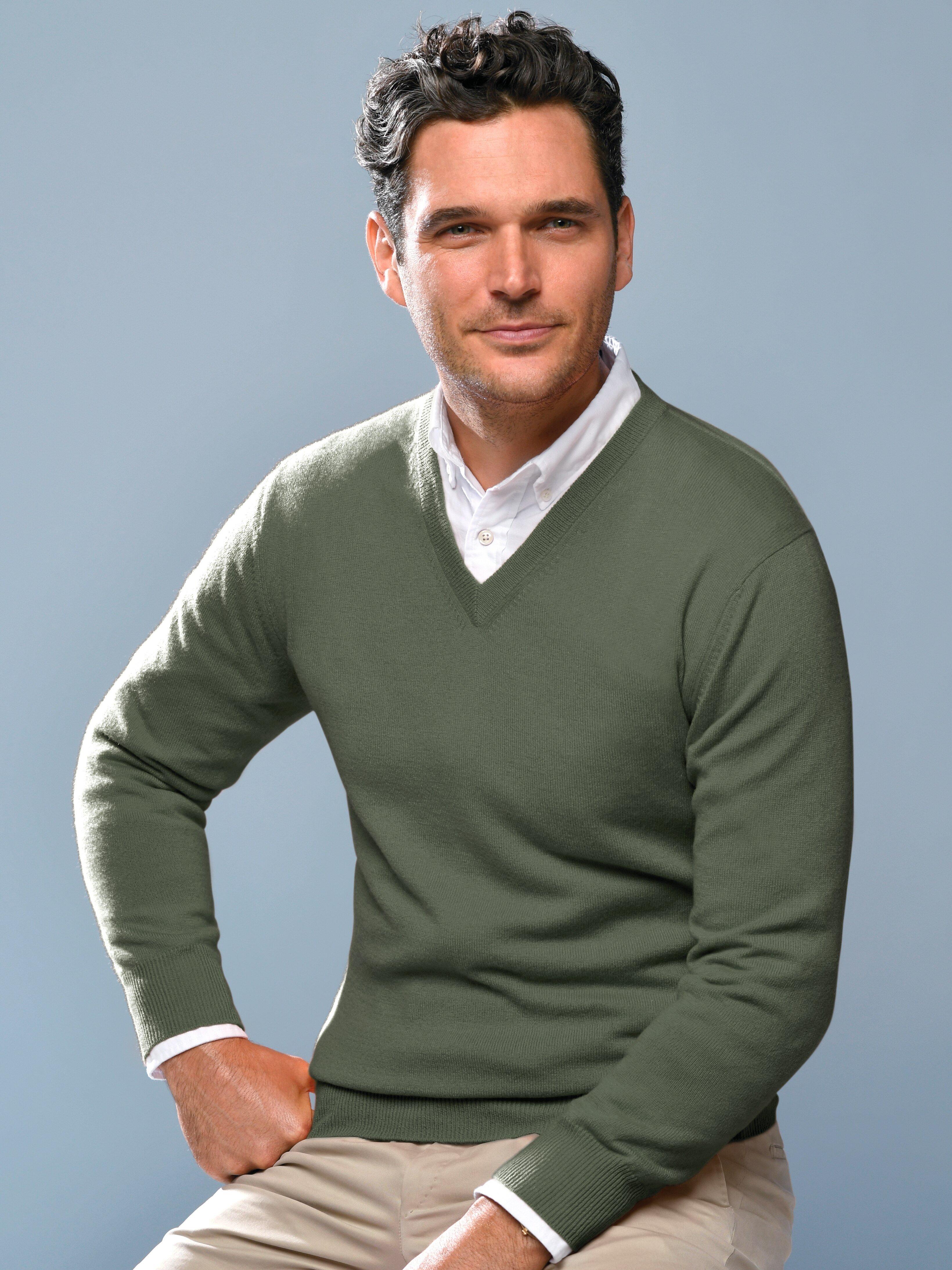 Peter Hahn Cashmere - V-Pullover aus 100% Premium-Kaschmir