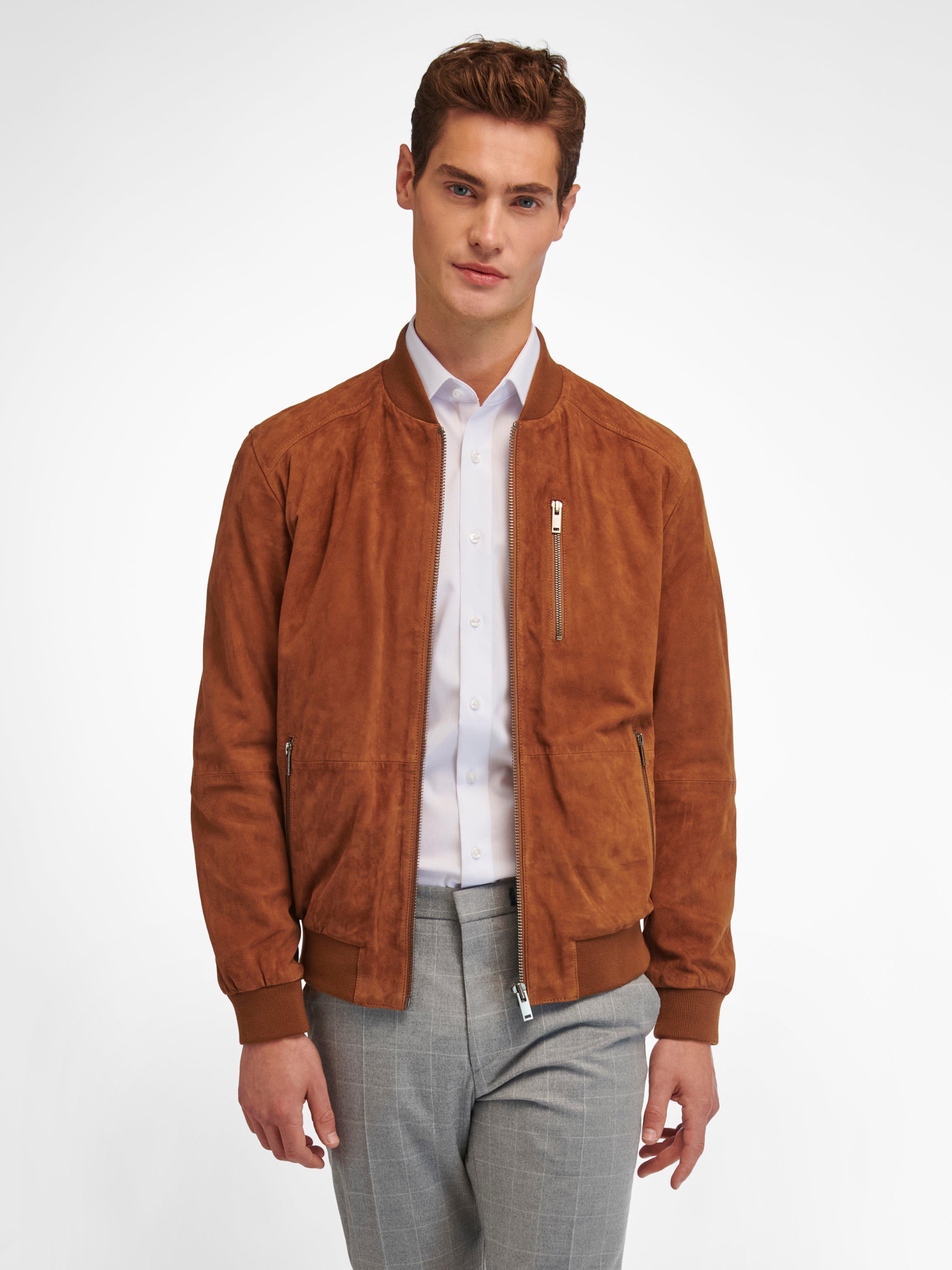 Louis Sayn - Leren blouson van superzacht geitensuèdeleer