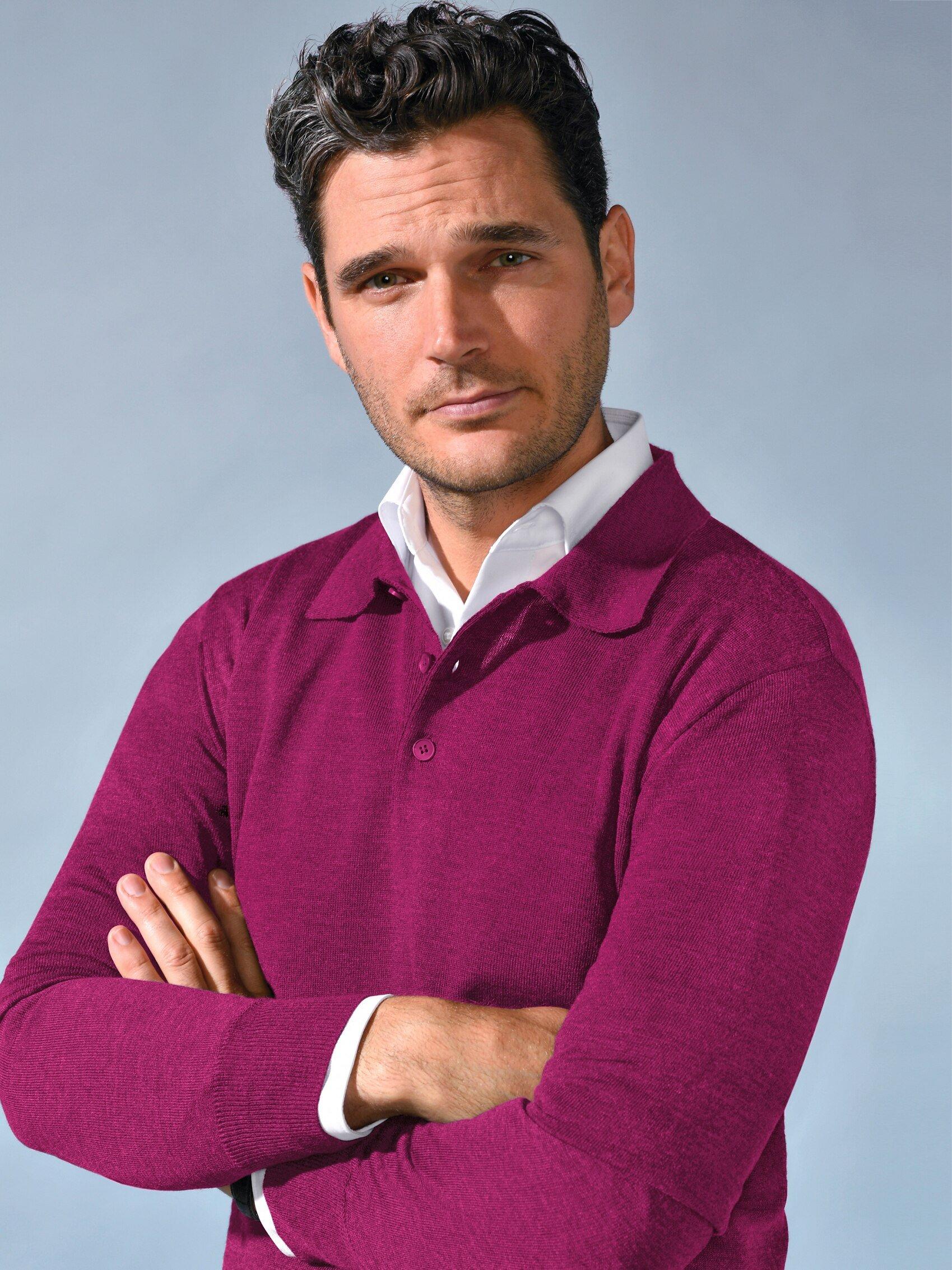 Peter Hahn - Polo-Pullover Achim aus 100% Schurwolle-Merino