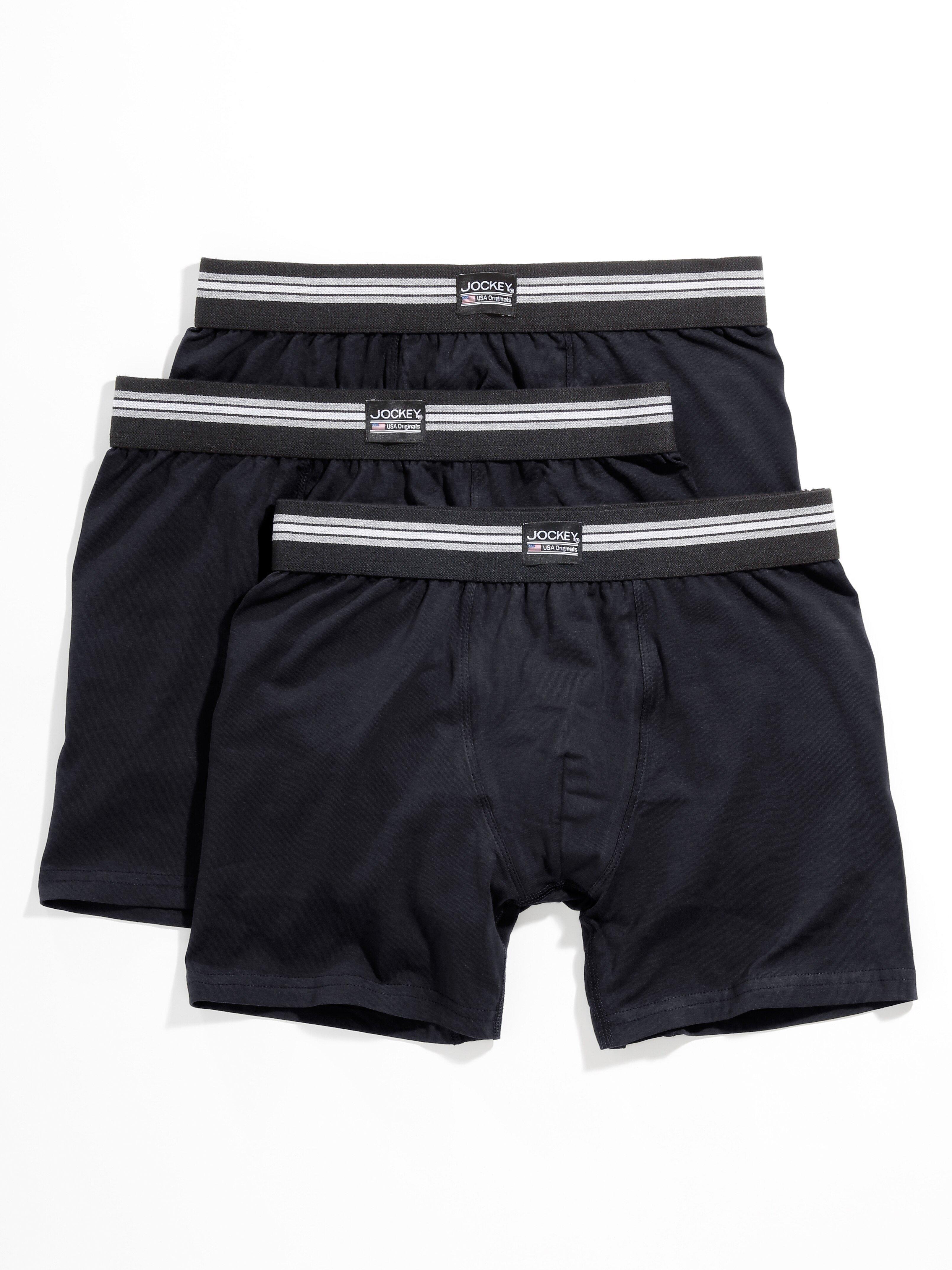 Boxershort zonder gulp in set 3 Van Jockey zwart