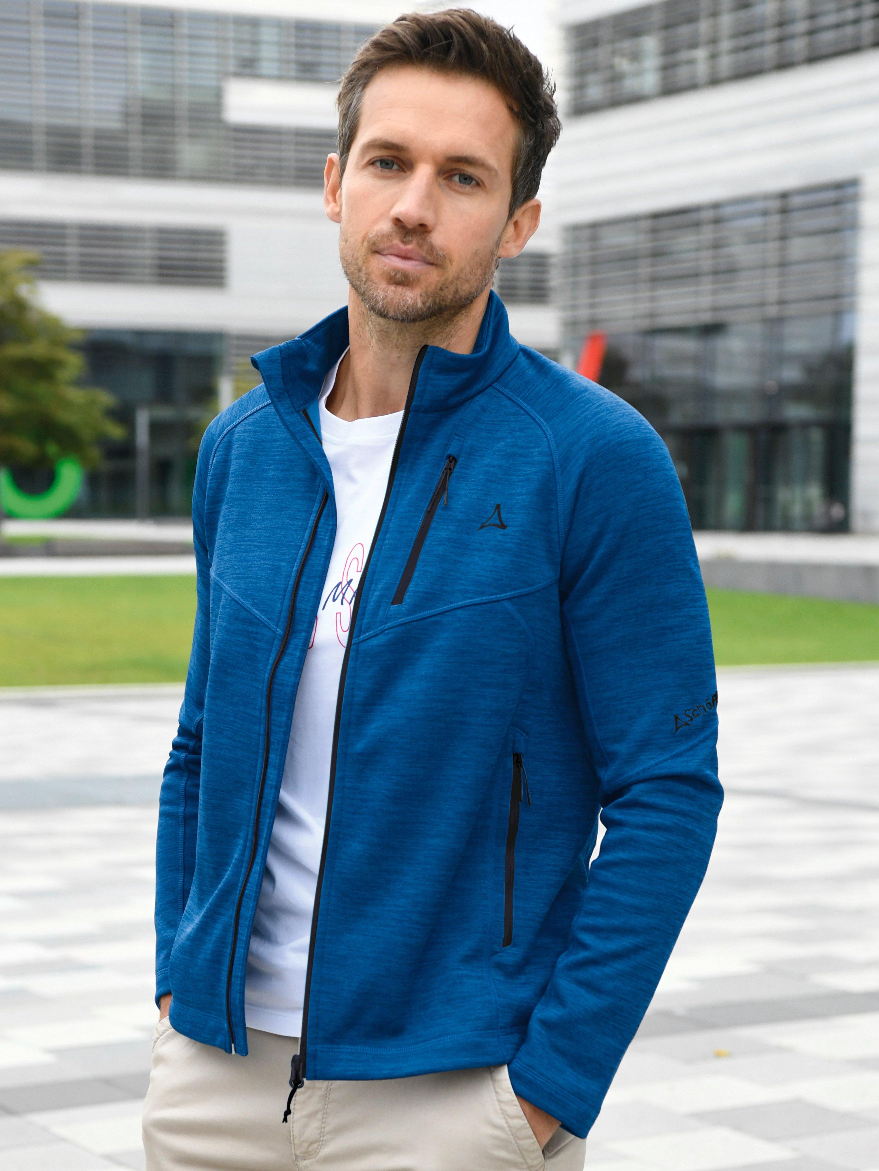 Schöffel - Sweatvest met hoog te sluiten staande kraag