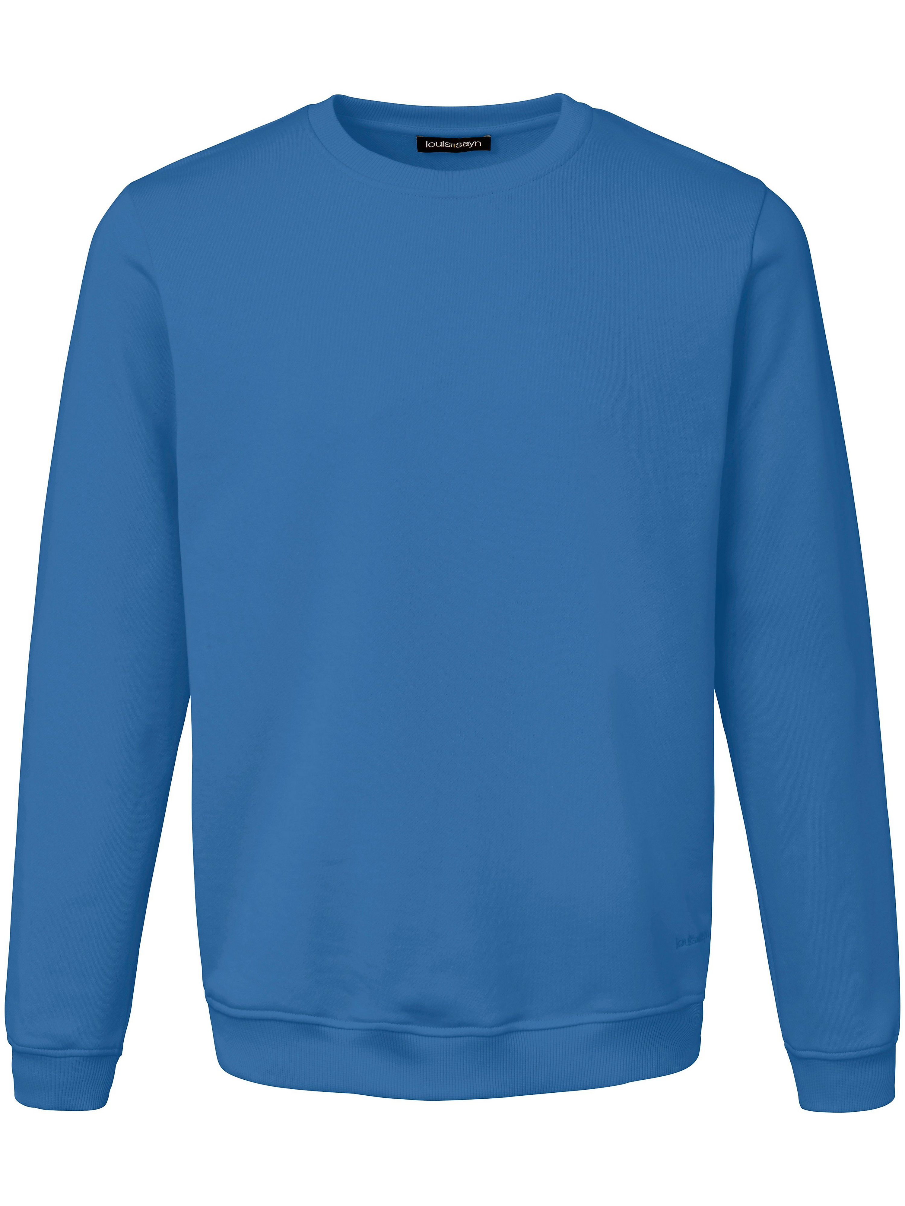Sweatshirt 100% katoen logoborduursel Van Louis Sayn blauw