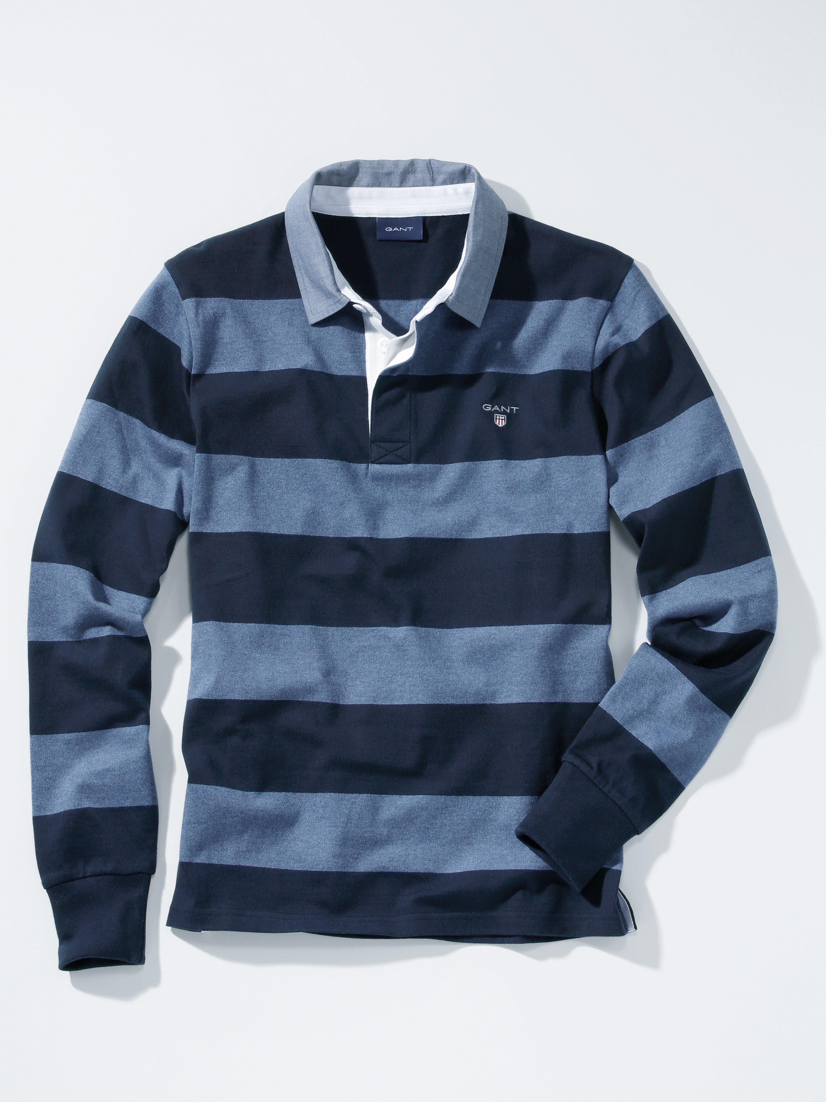 GANT - Rugbyshirt van 100% katoen met blokstrepen