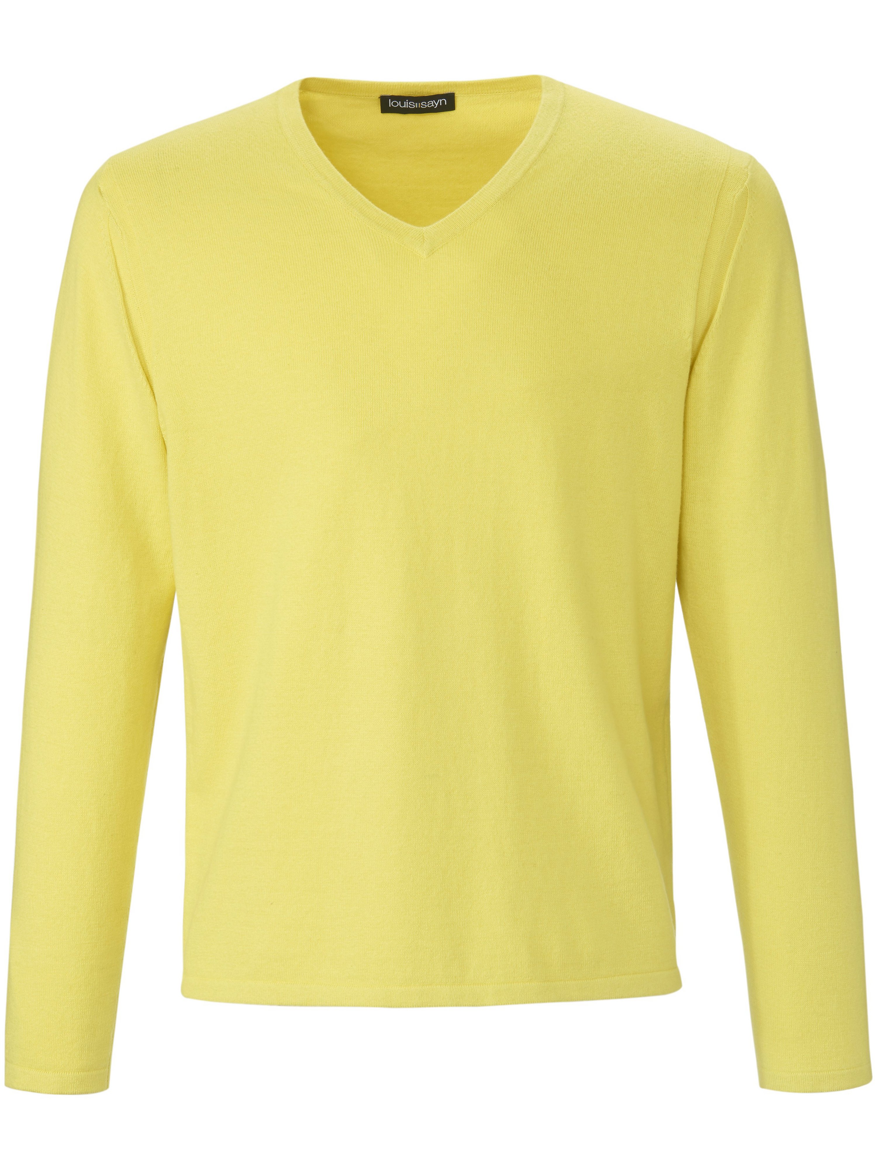 Le pull col V  Louis Sayn jaune taille 48