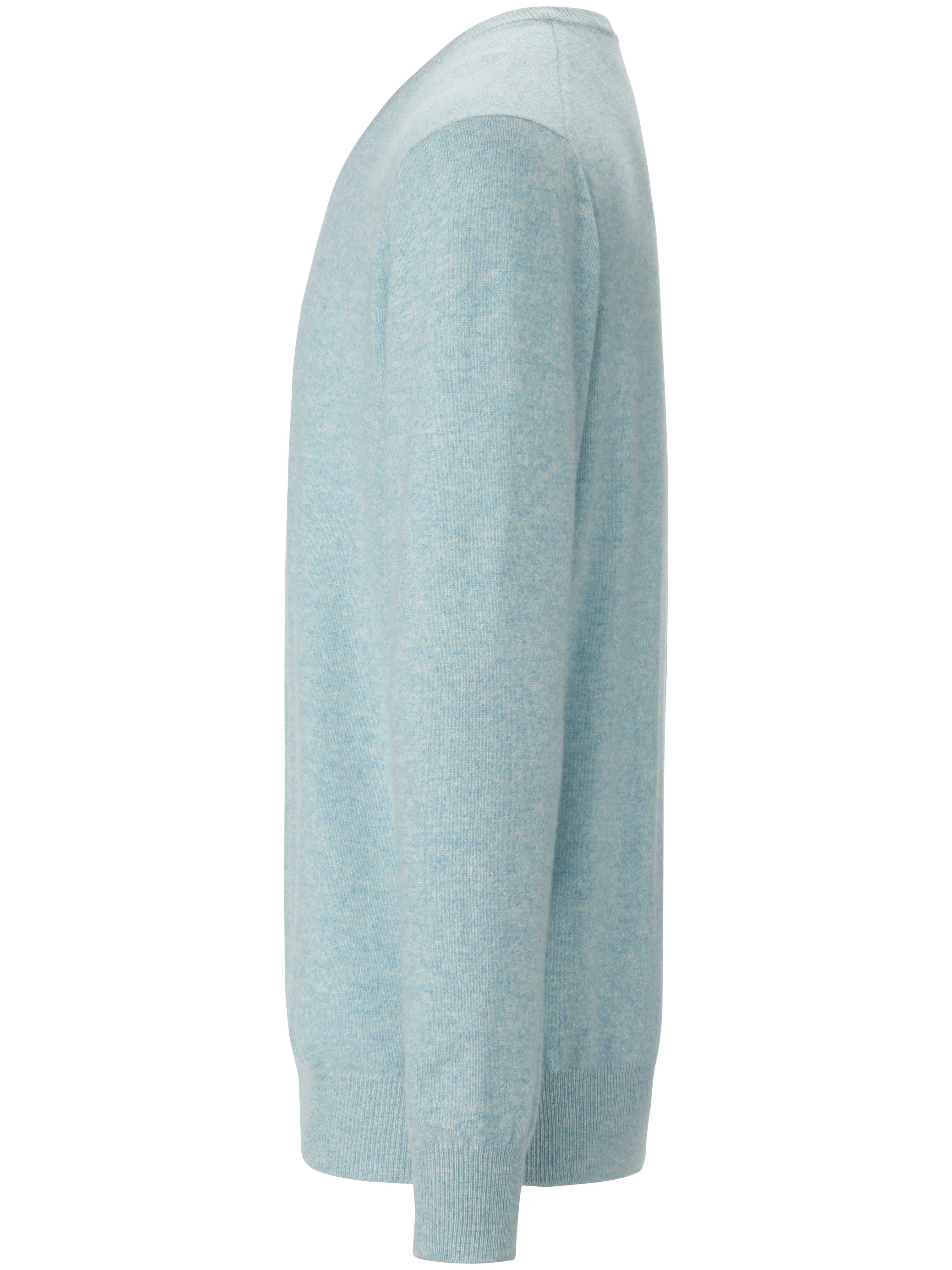 Thumbnail - V-Pullover aus 100% Premium-Kaschmir Peter Hahn Cashmere türkis