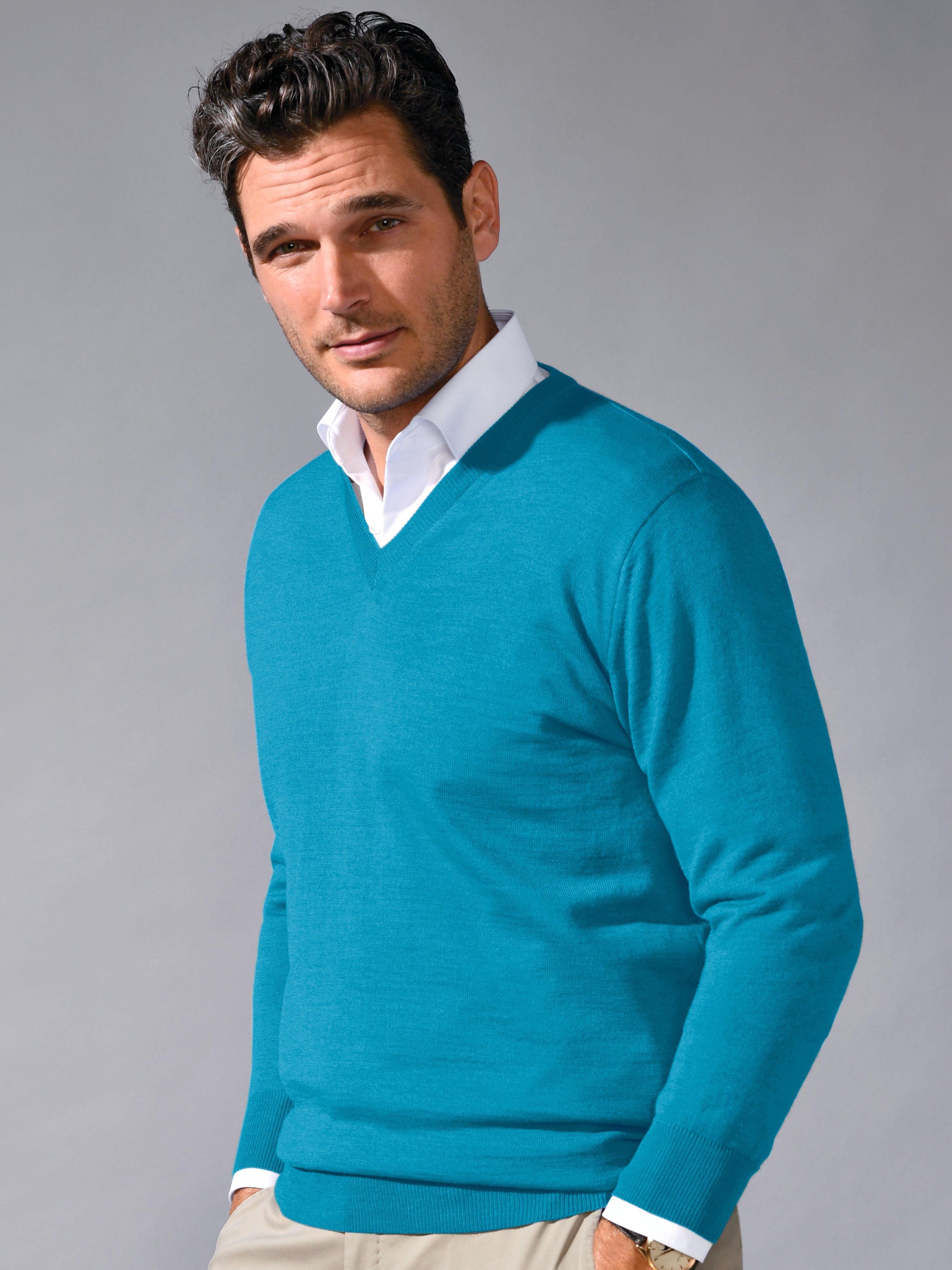 Peter Hahn - Le pull col V 100% laine vierge
