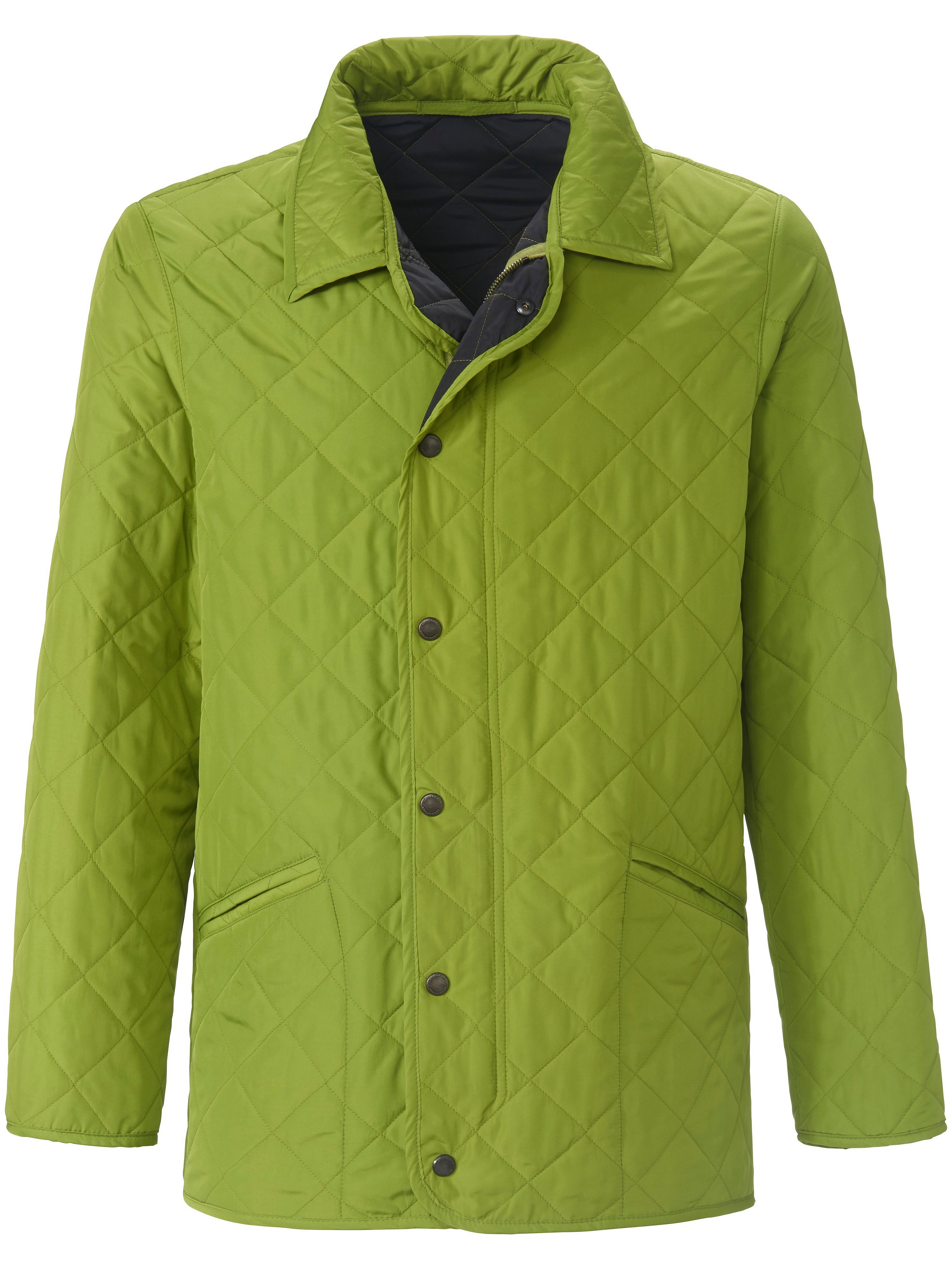 Gewatteerde jas in recht model Van Lodenfrey groen
