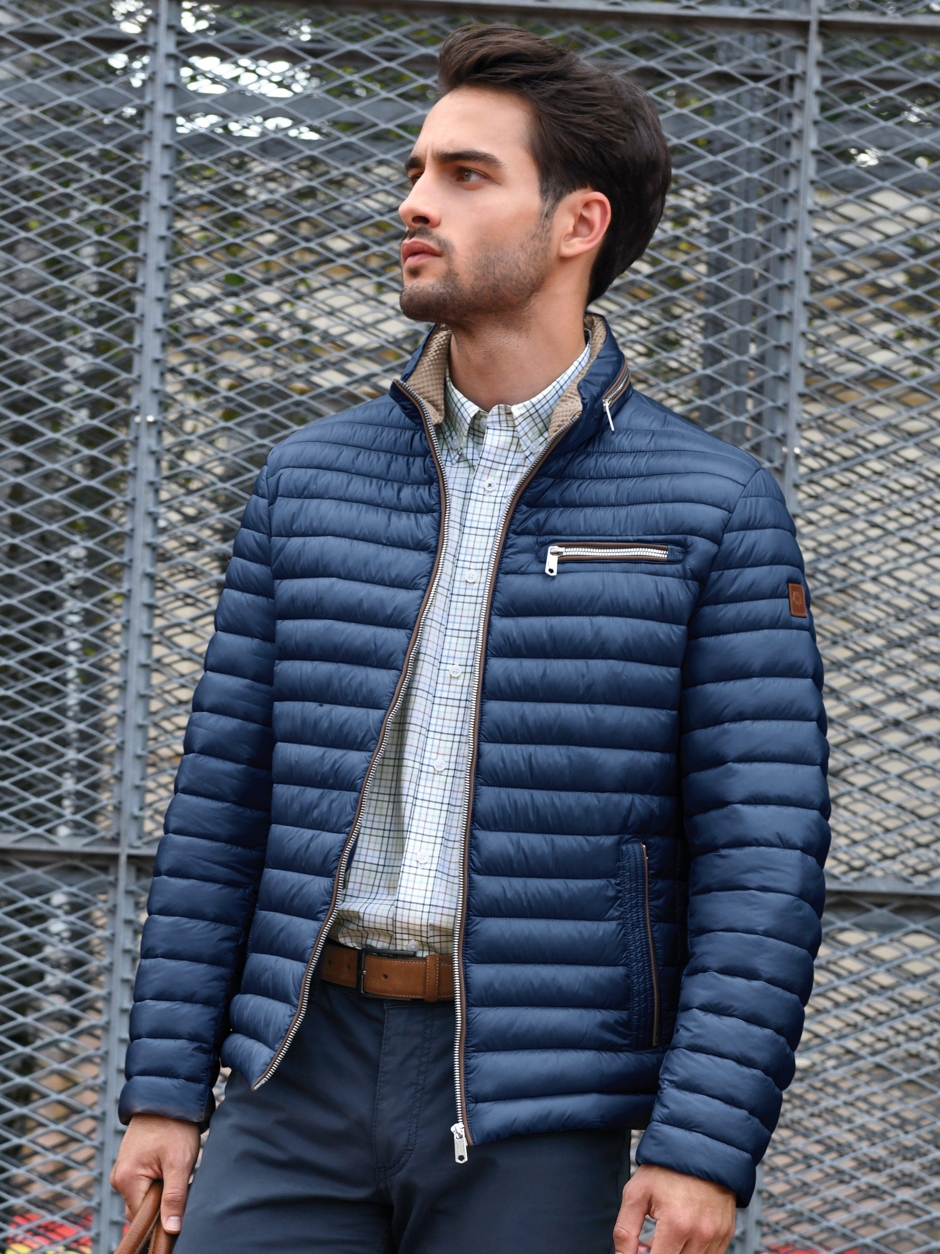 Milestone - Quilted jacket with stand-up collar - dark blue