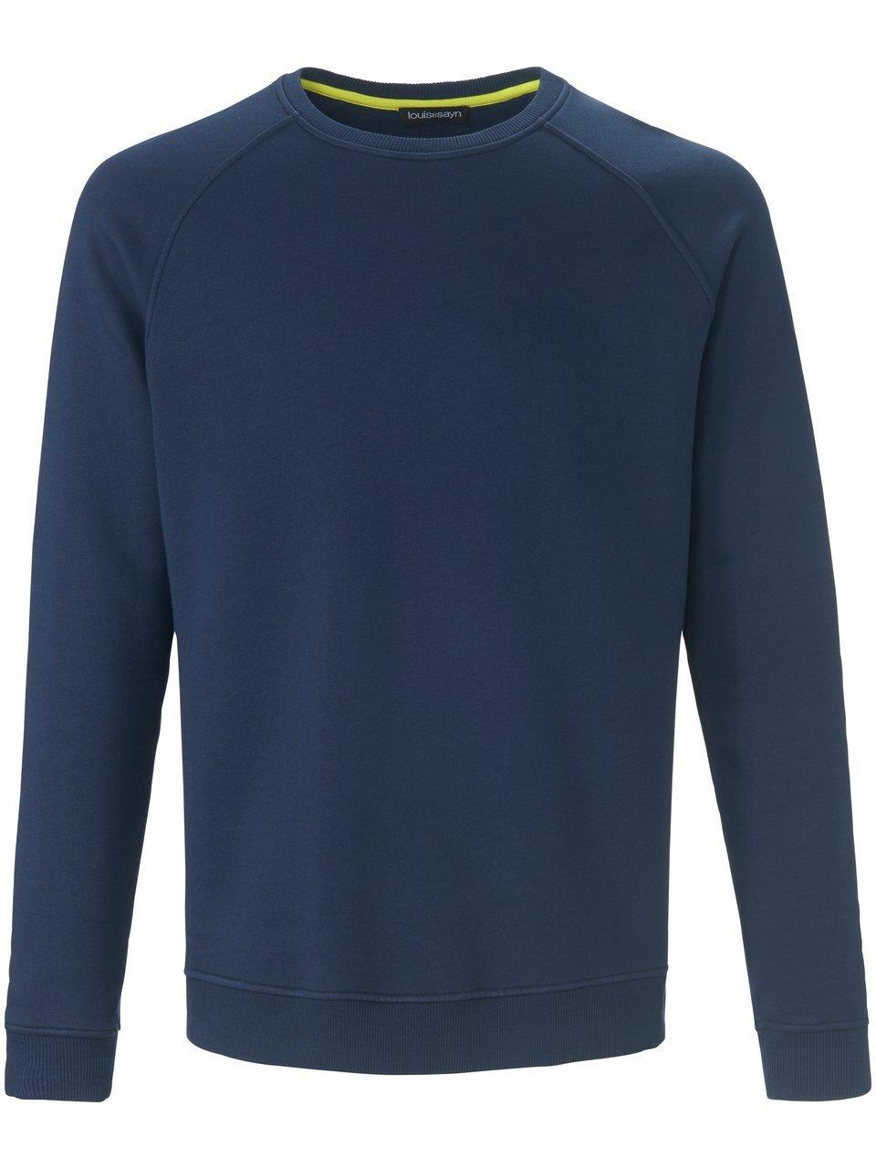 Sweatshirt 100% katoen raglanmouwen Van Louis Sayn blauw