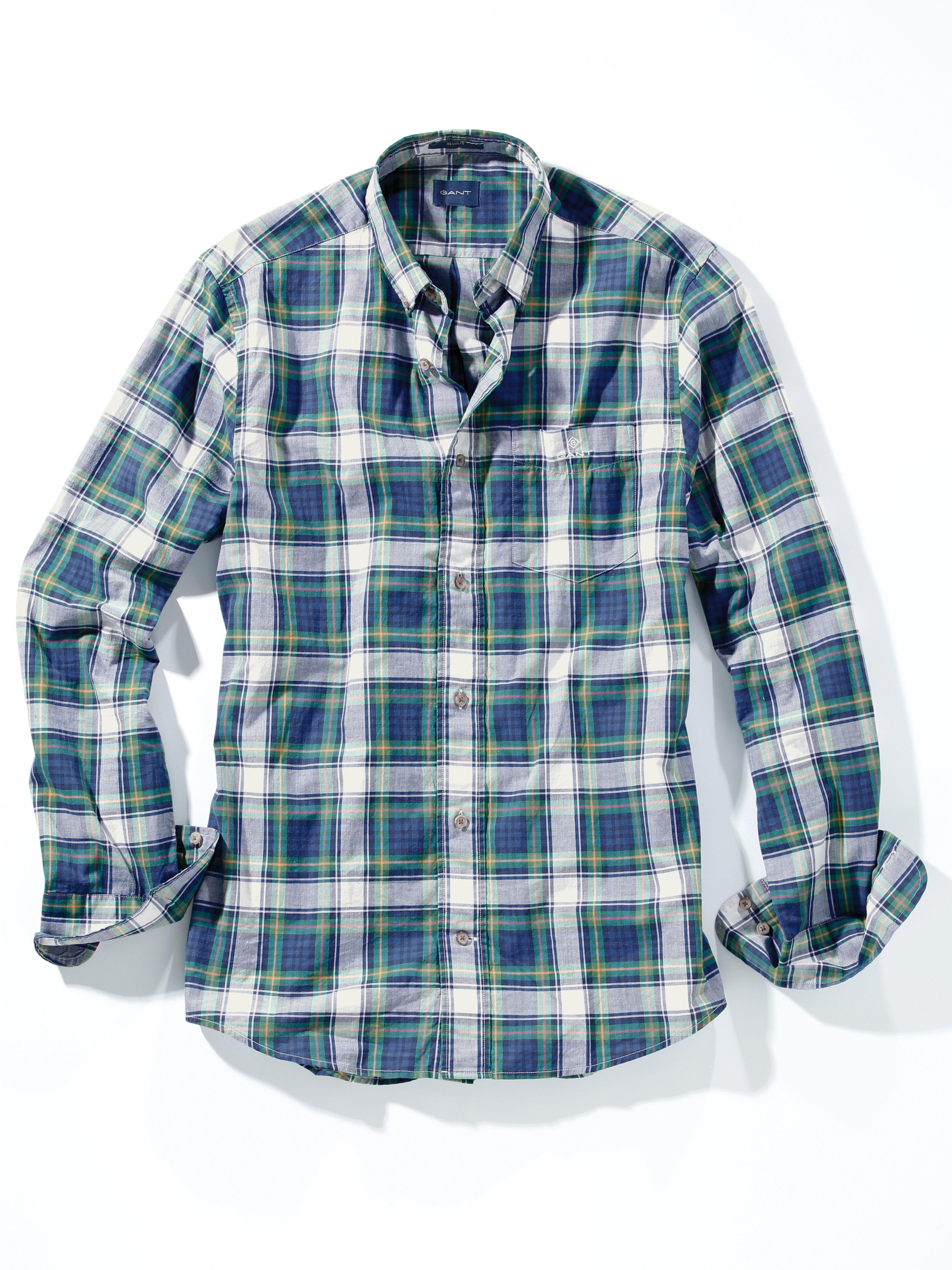 gå ind kunst skab GANT - Skjorte i 100% bomuld - Blå/grøn