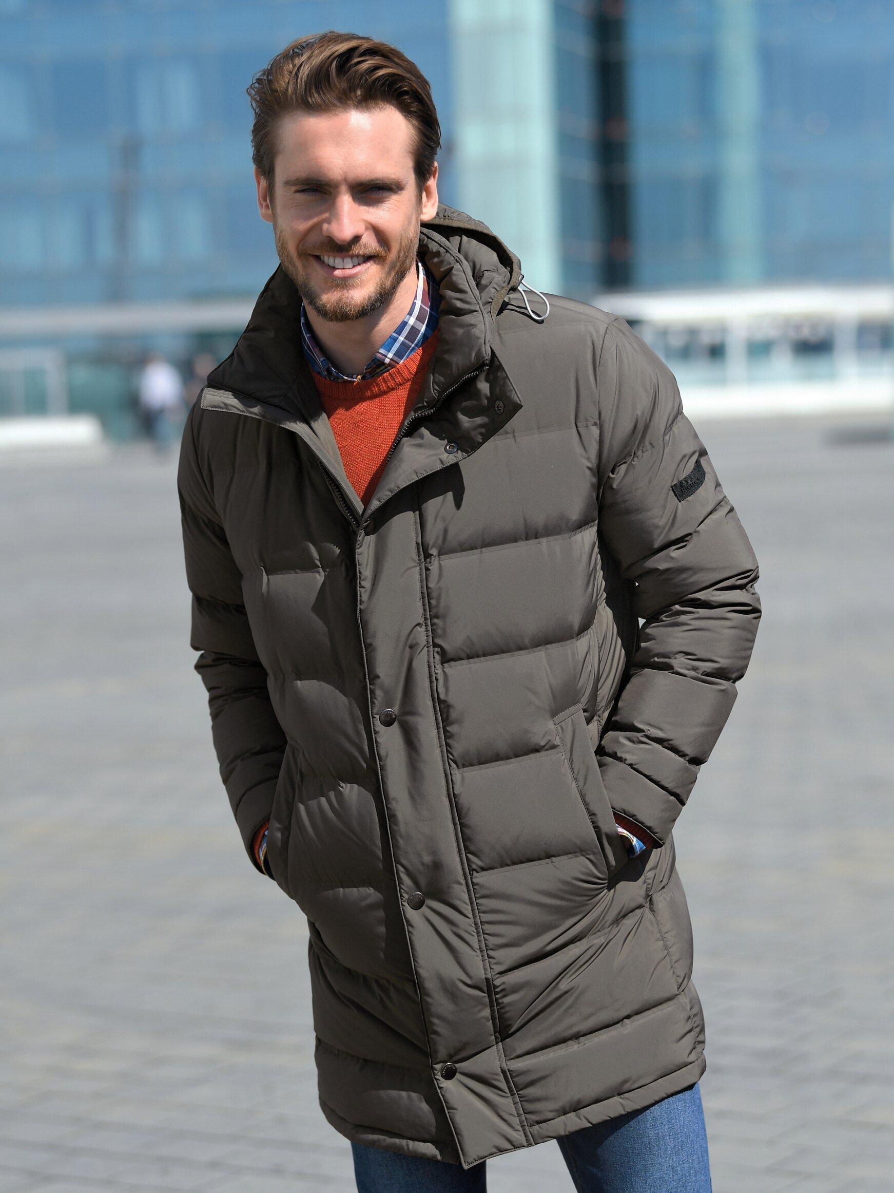 Pierre Cardin - Short quilted down coat in a sporty look - khaki