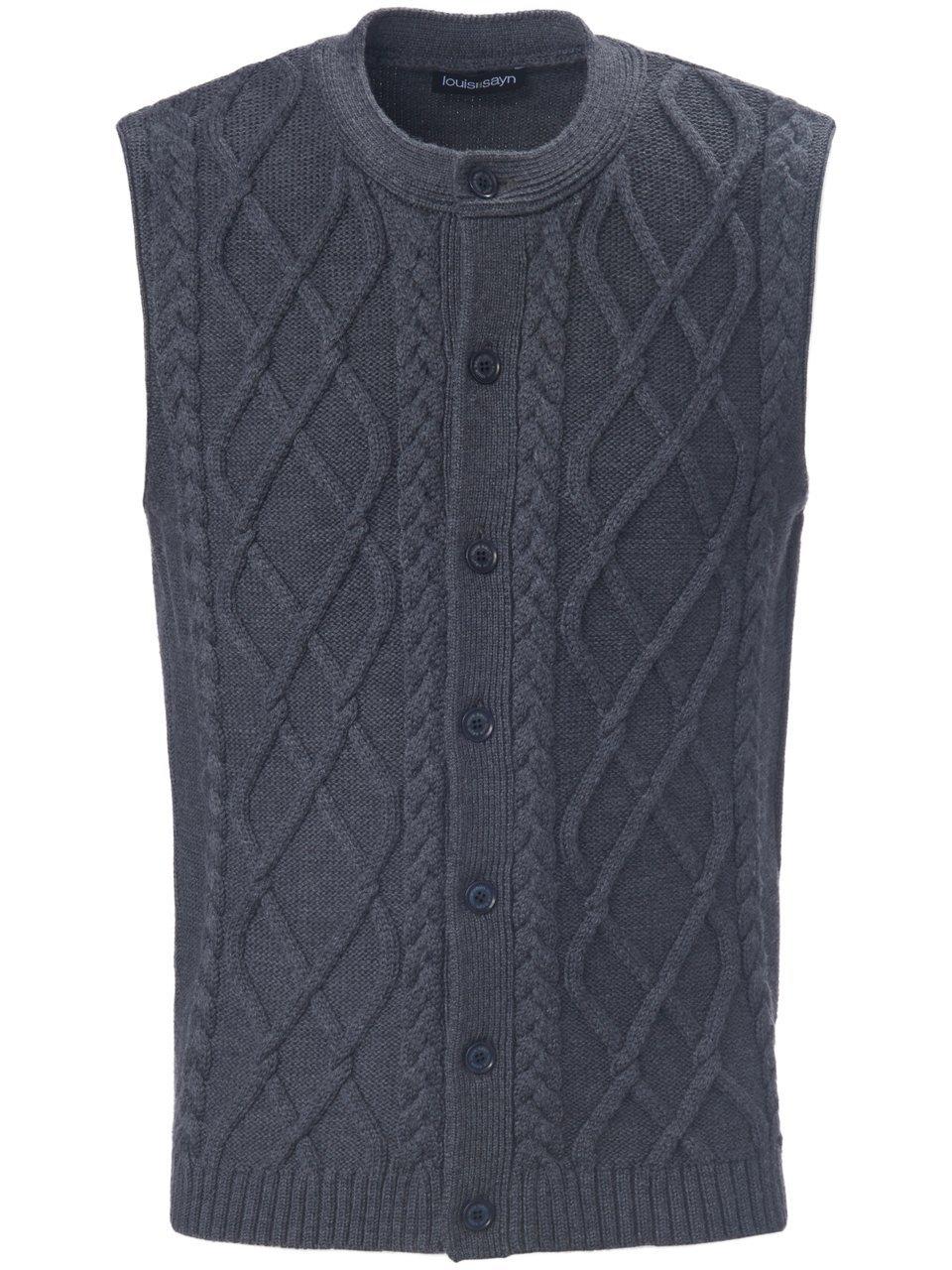 Mouwloos vest 100% scheerwol Van Louis Sayn grijs