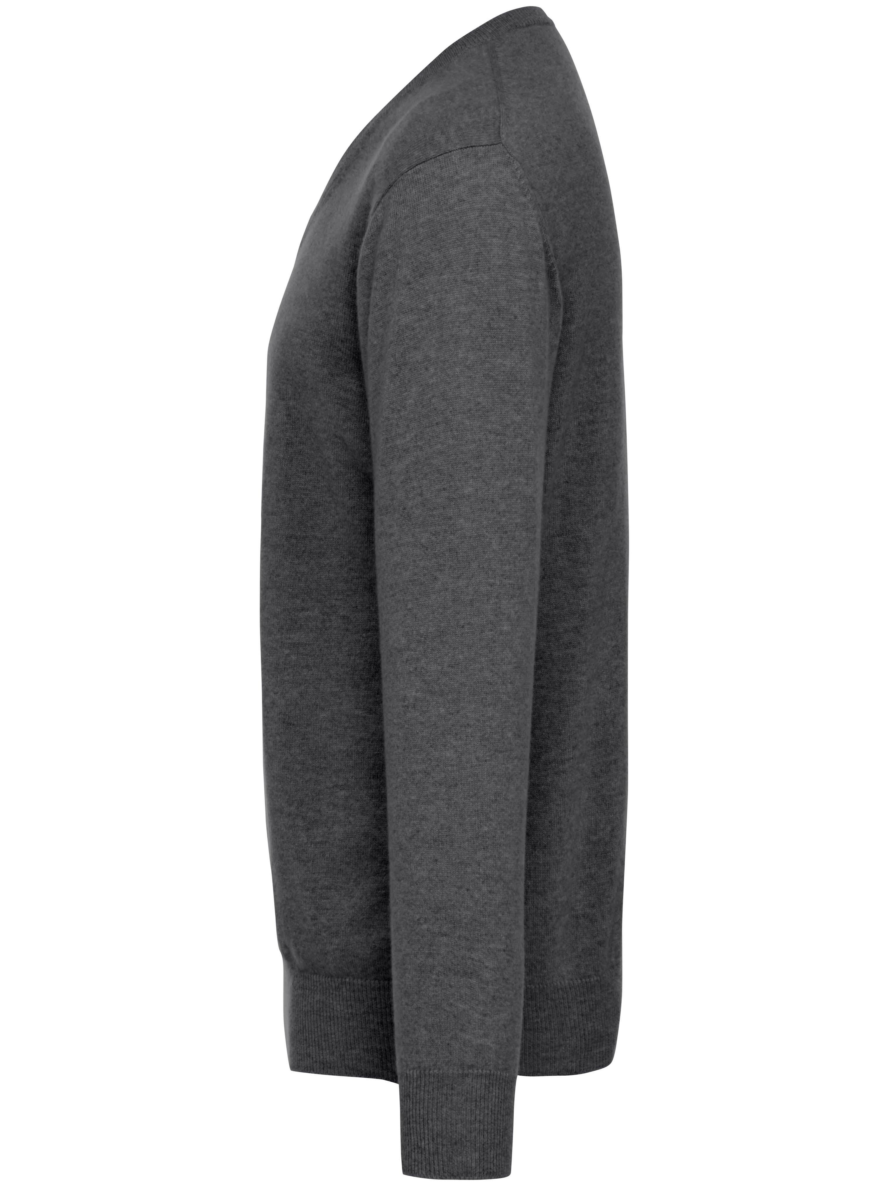 Thumbnail - V-Pullover aus 100% Premium-Kaschmir Peter Hahn Cashmere grau