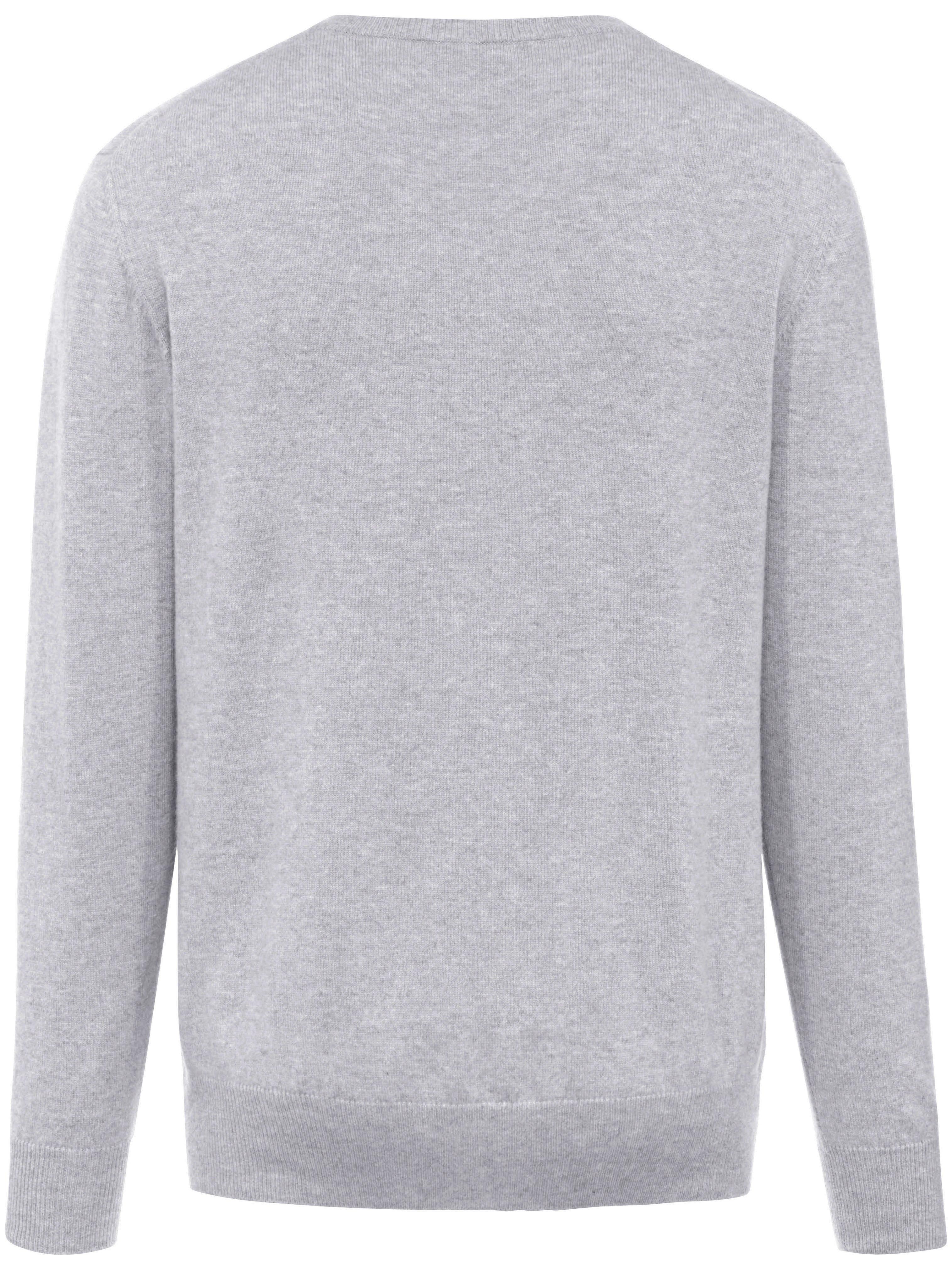 Thumbnail - V-Pullover aus 100% Premium-Kaschmir Peter Hahn Cashmere grau