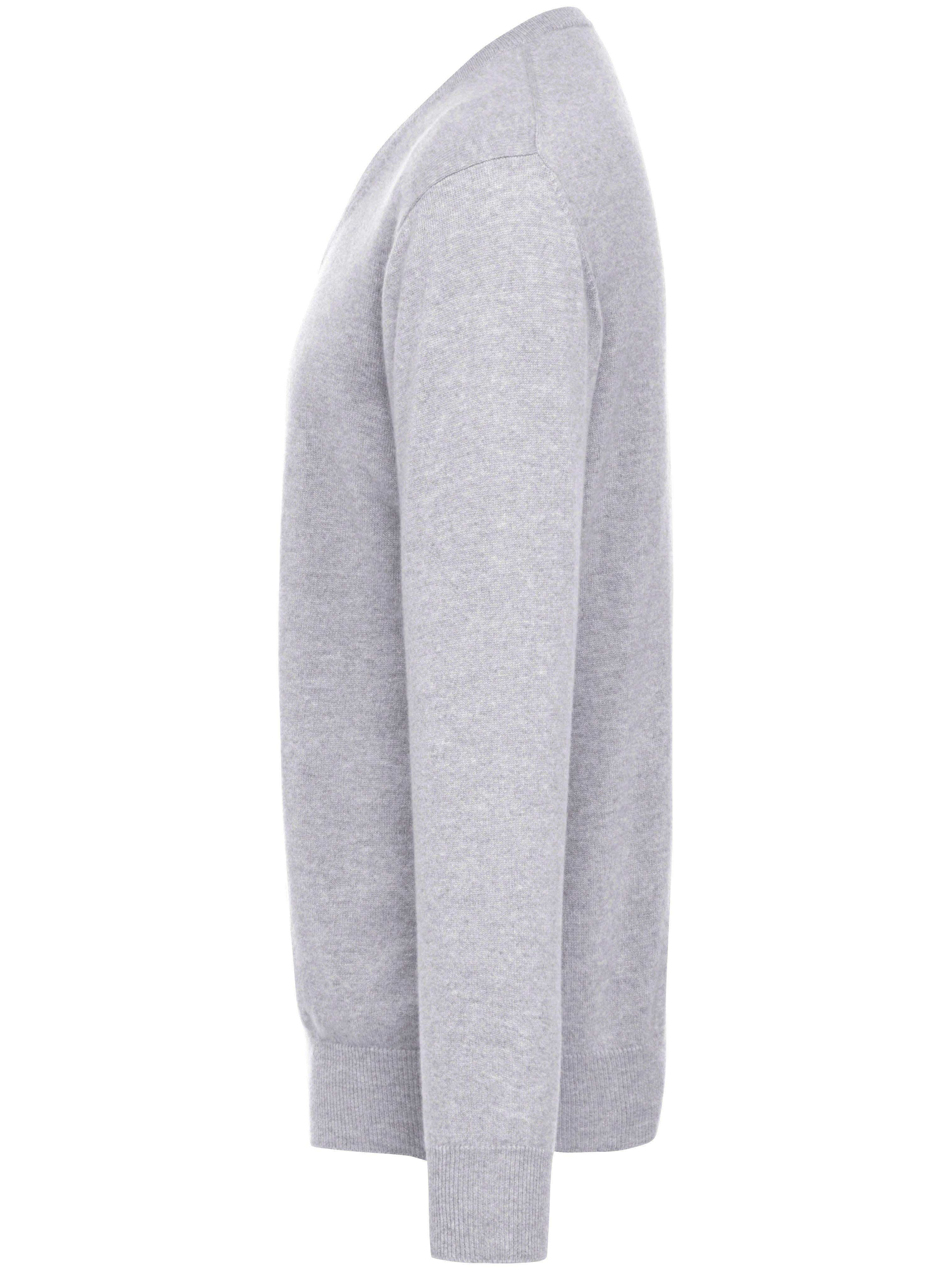 Thumbnail - V-Pullover aus 100% Premium-Kaschmir Peter Hahn Cashmere grau