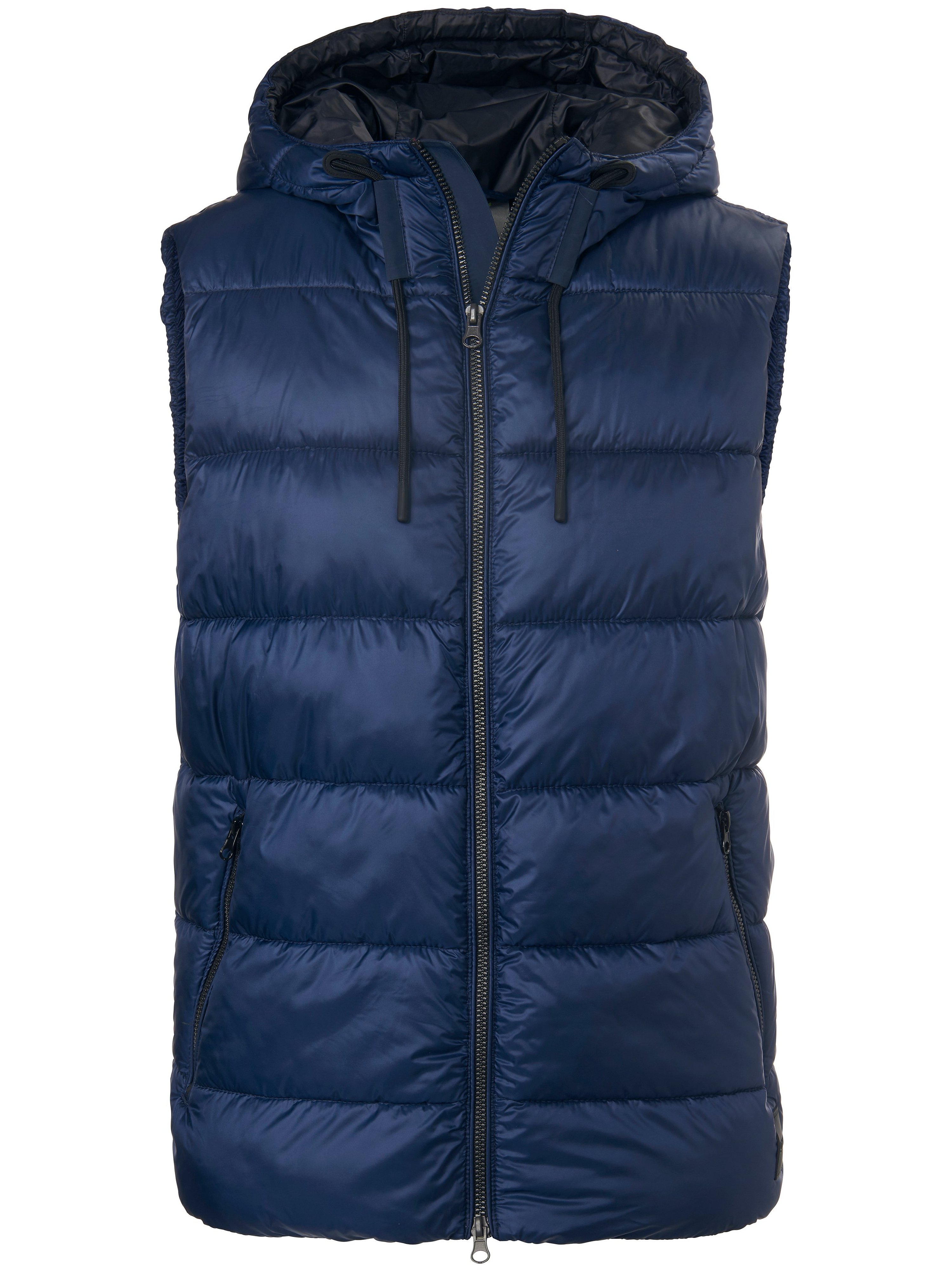Quilted waistcoat in water-repellent microfibre CALAMAR blue