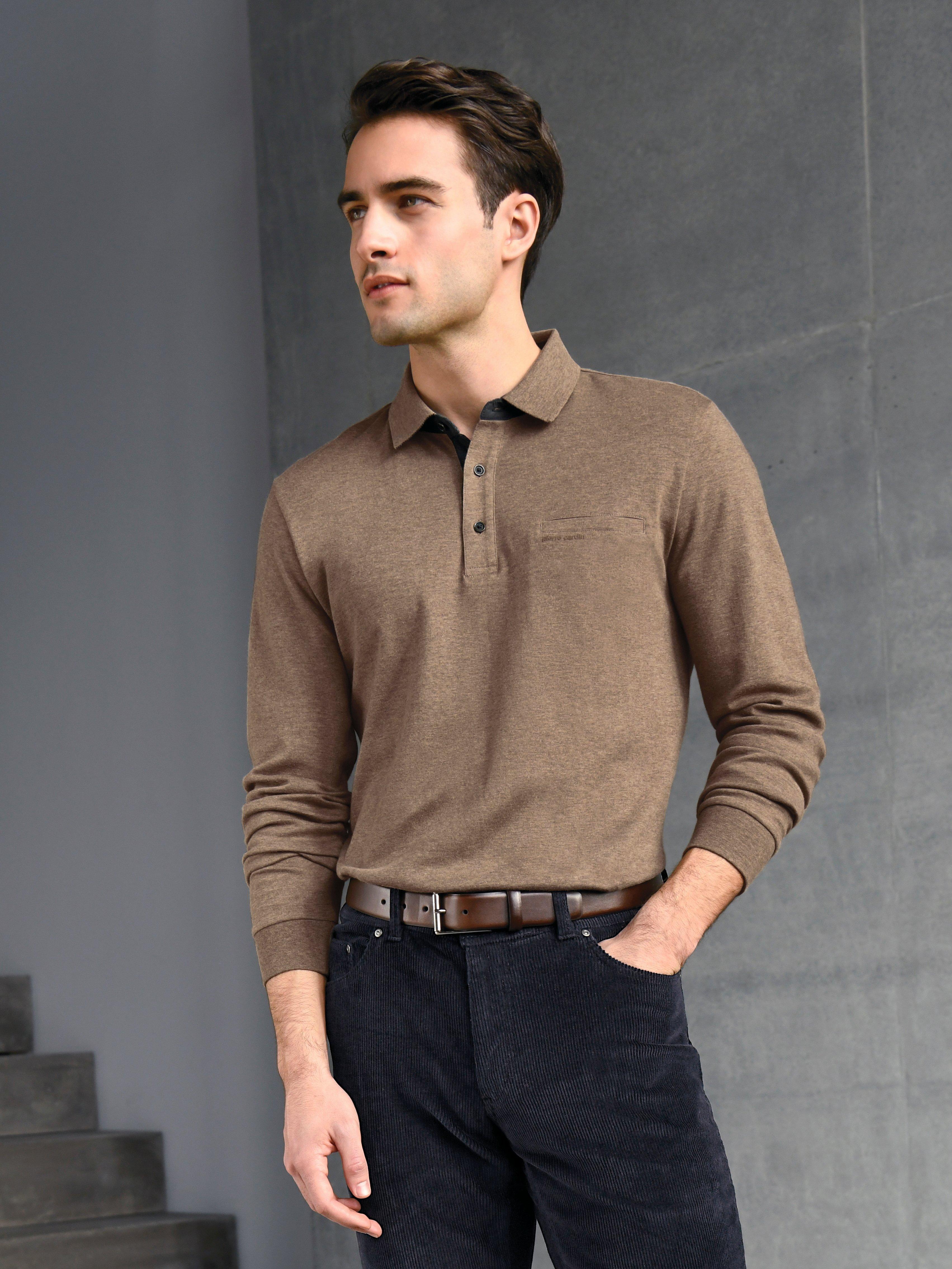 Pierre Cardin - Poloshirt van 100% katoen met lange mouwen