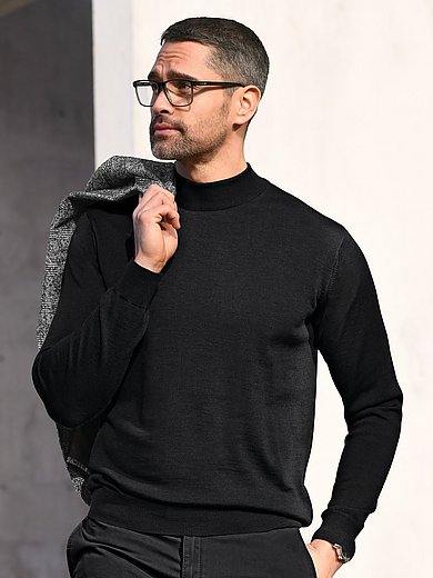 Peter Hahn - Pullover mit Stehbundkragen