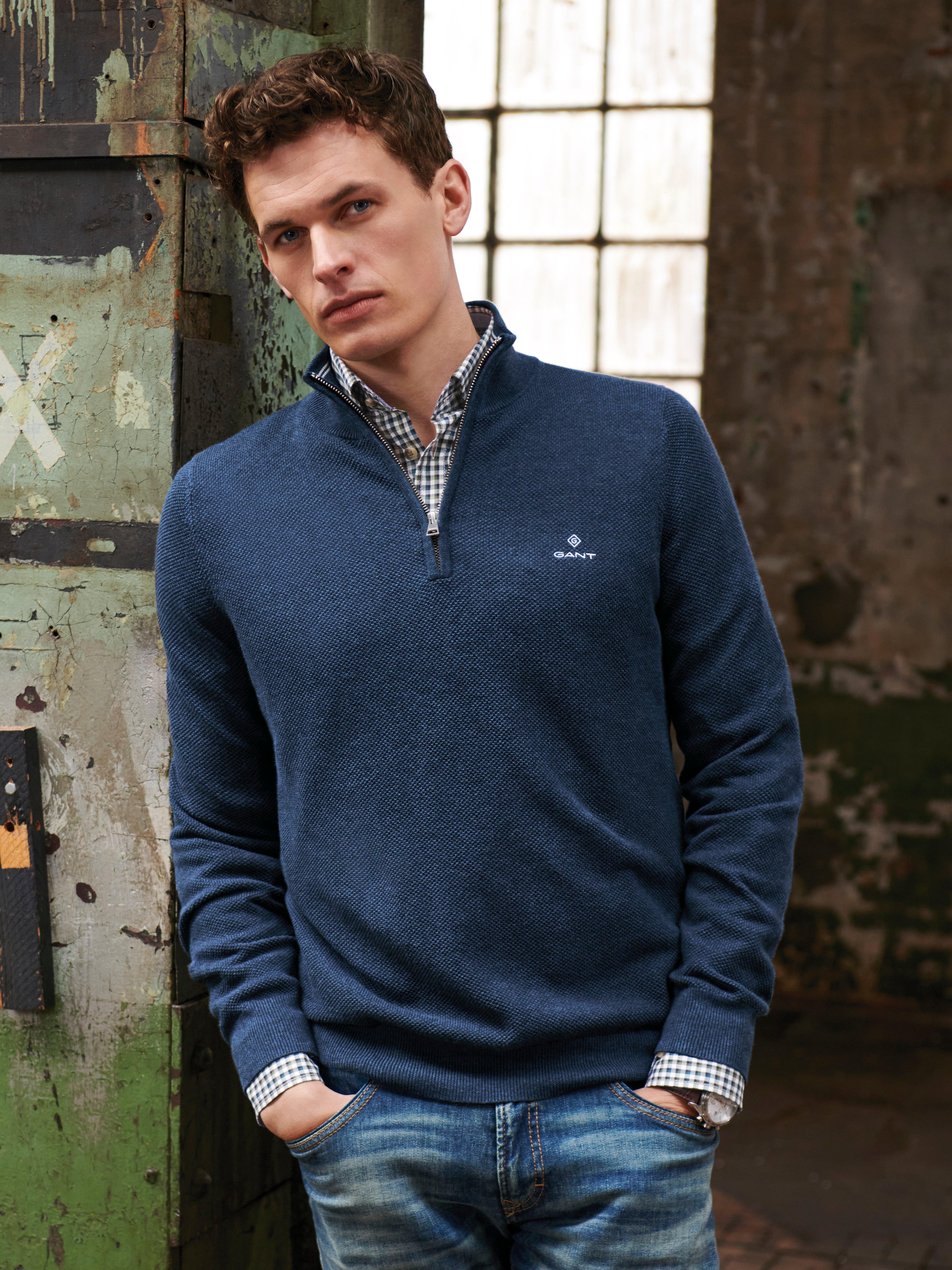 GANT - Pullover mit Troyerkragen