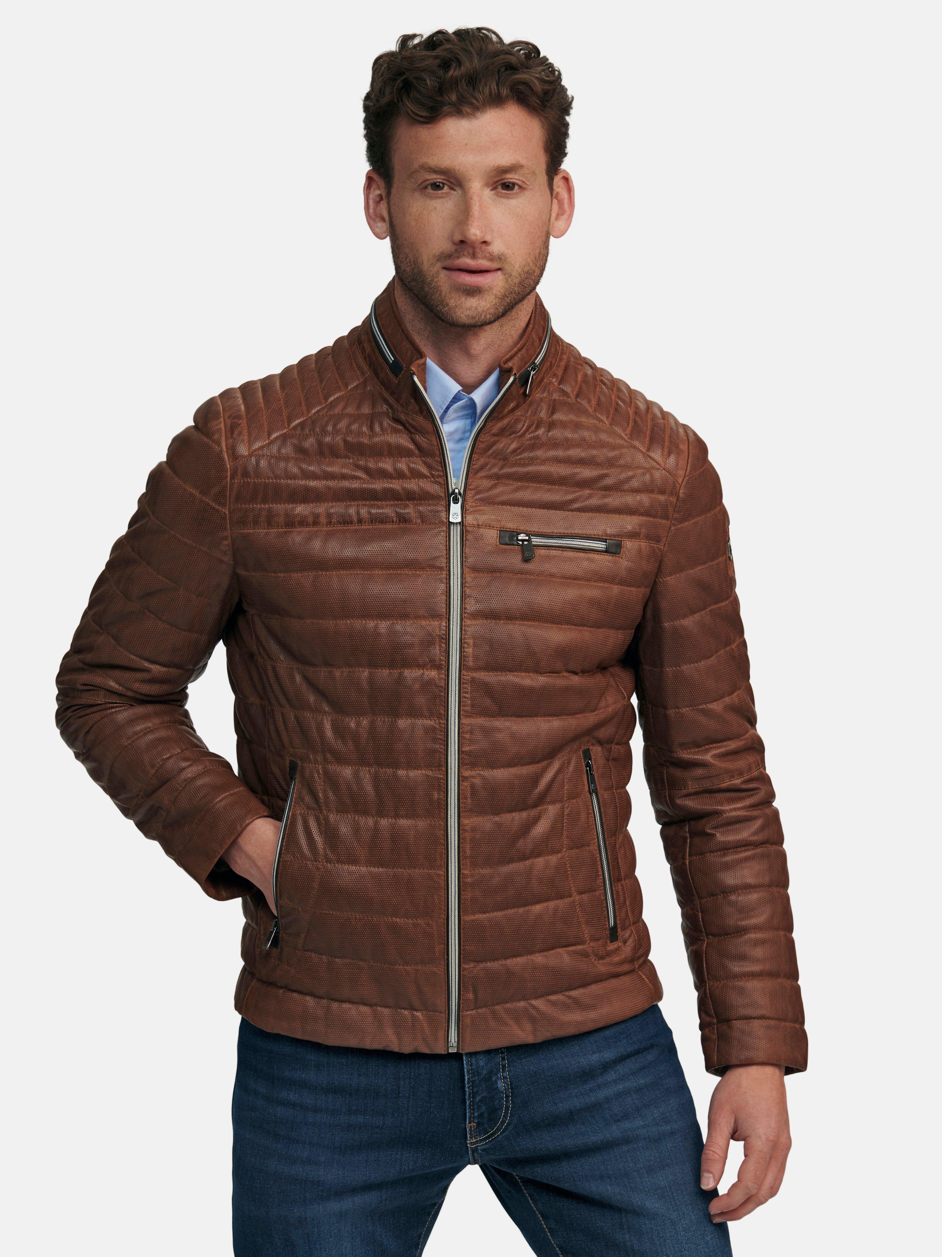 Milestone Leather Jacket Brown