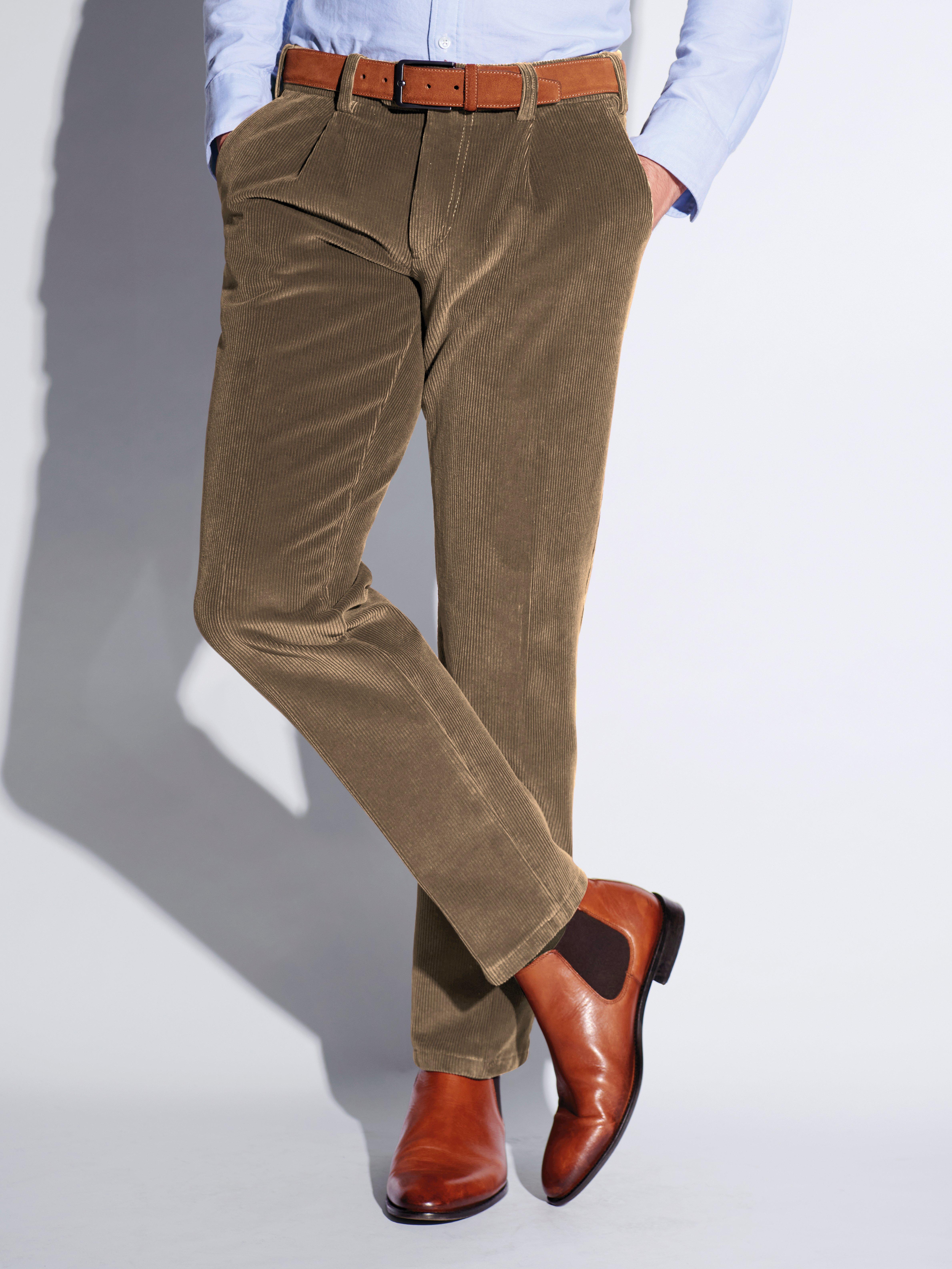 Eurex by Brax - Bandplooibroek van cord model Luis