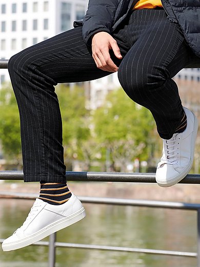 gardeur - La pantalon à fines rayures en coton stretch