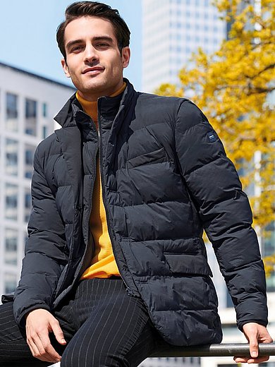 tack Severe Archeological Pierre Cardin - Quilted jacket - navy
