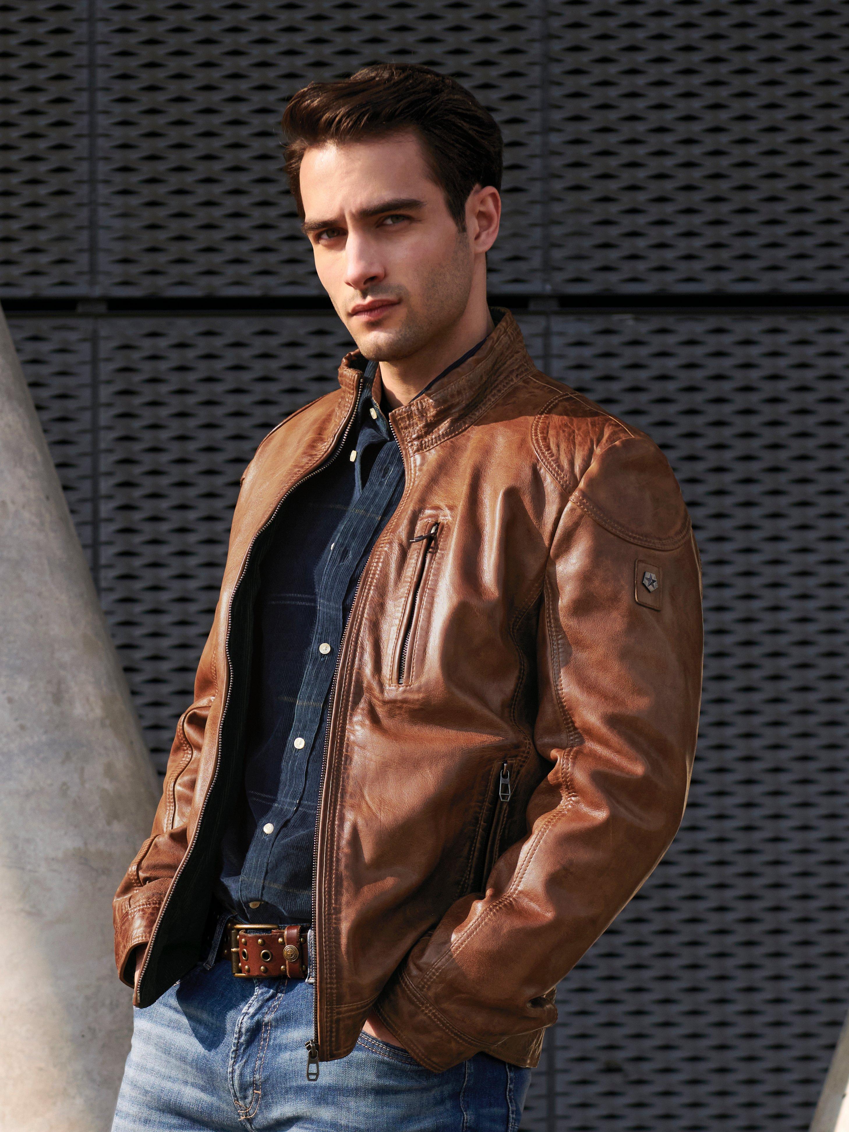 Milestone Men Leather Jackets Peterhahn Co Uk