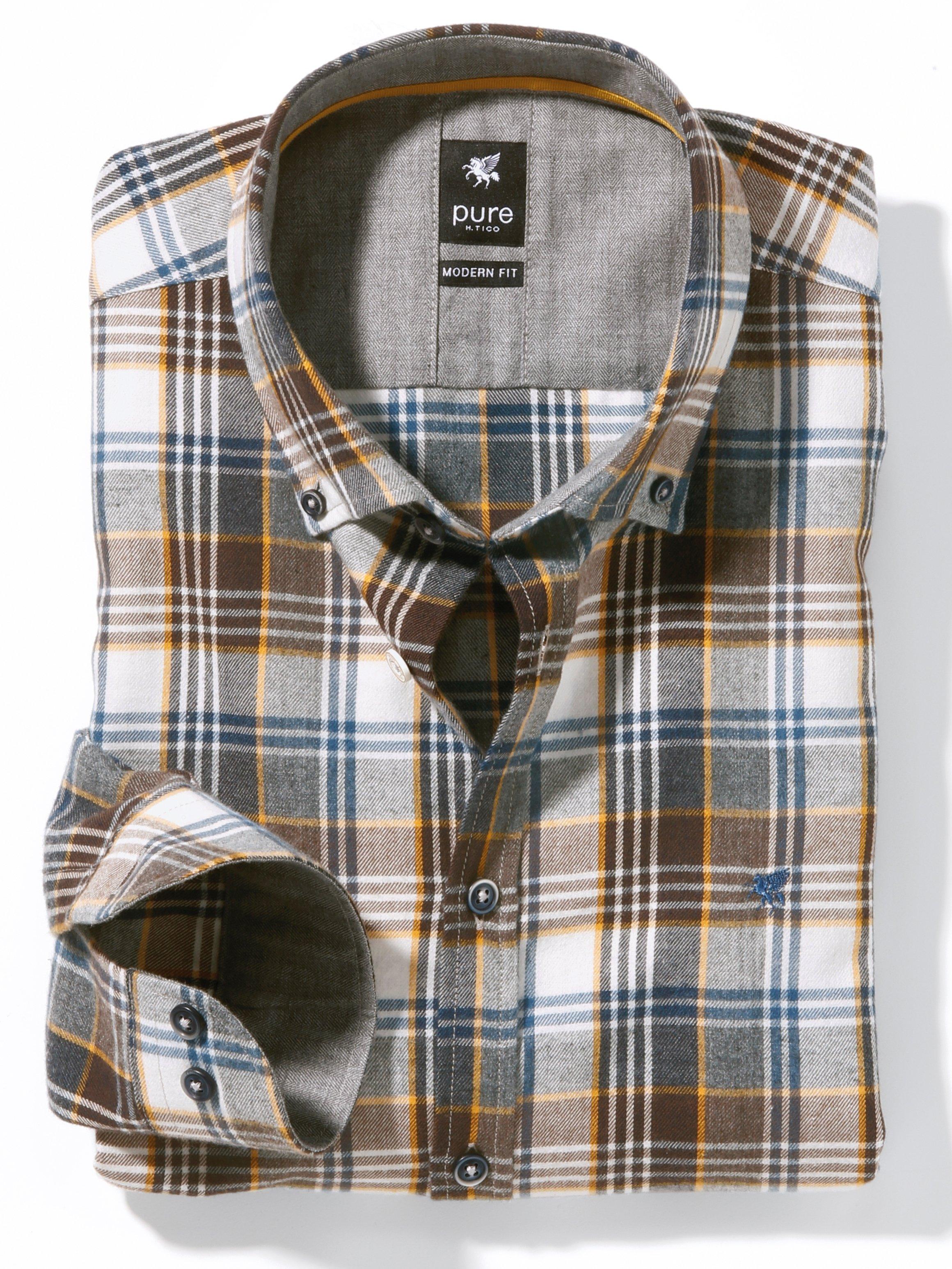 Pure - Overhemd van licht flanel