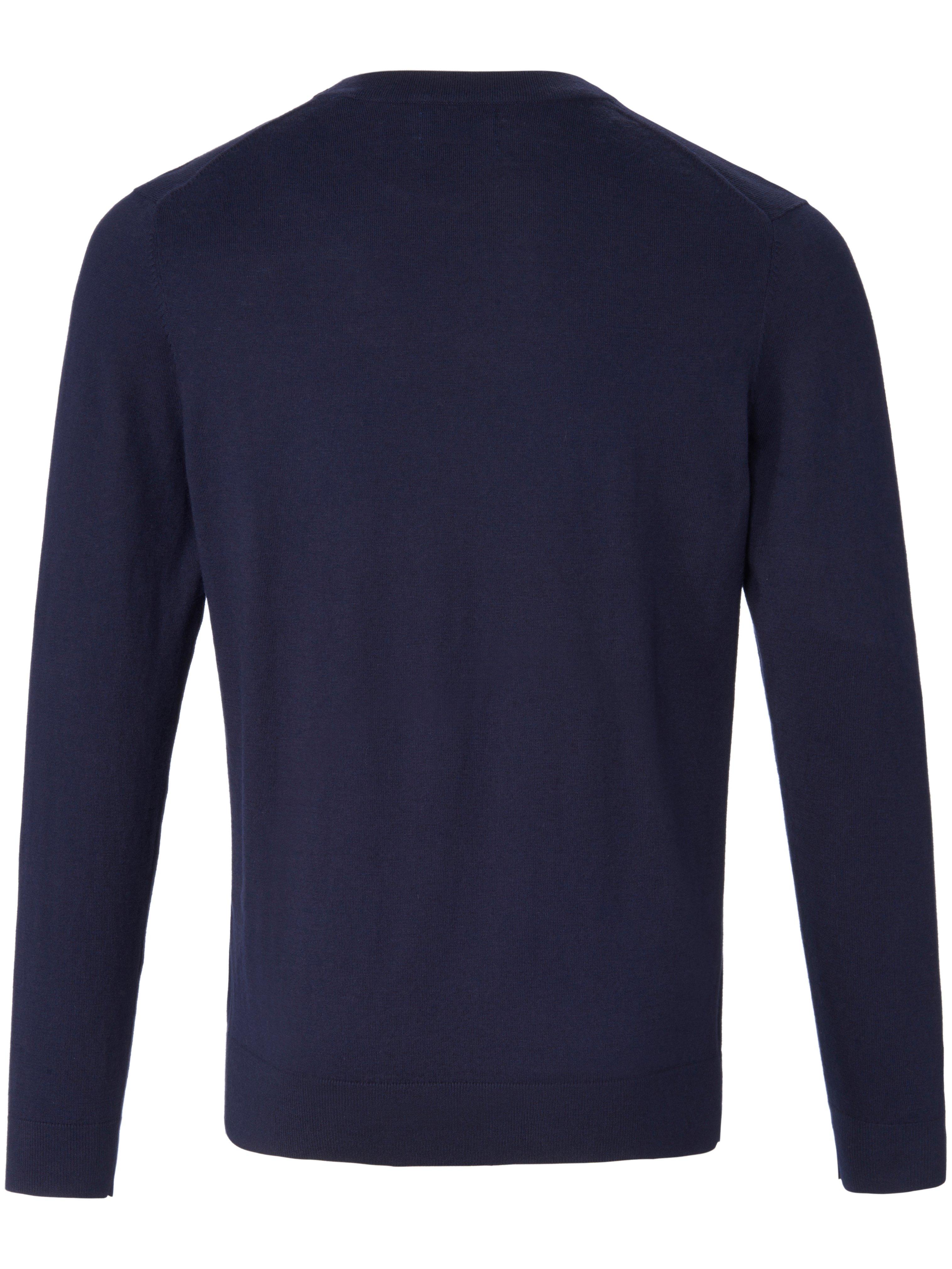 Strikbluse rund hals Fra GANT blå