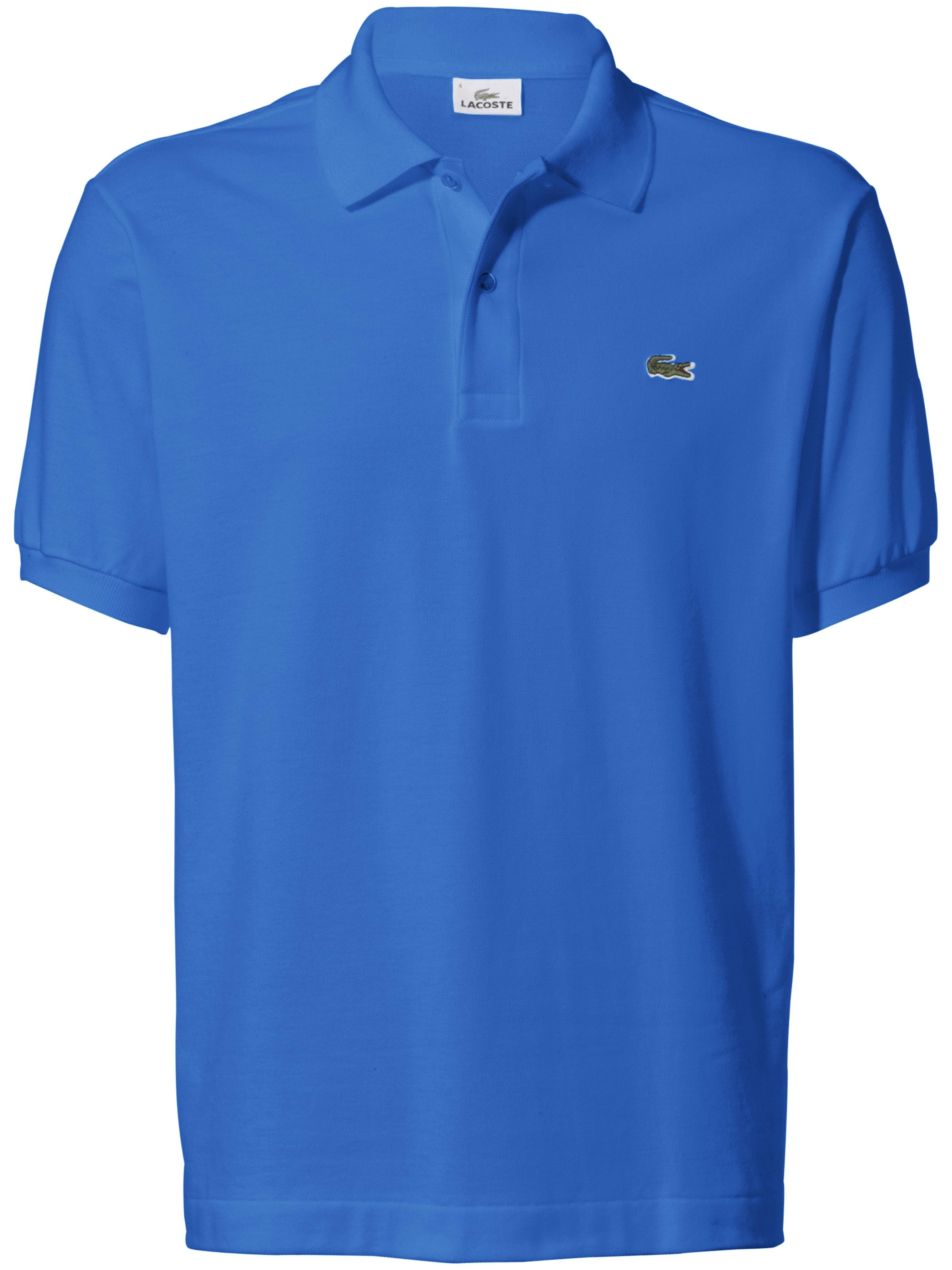 Poloshirt 100% katoen model L1212 Van Lacoste blauw