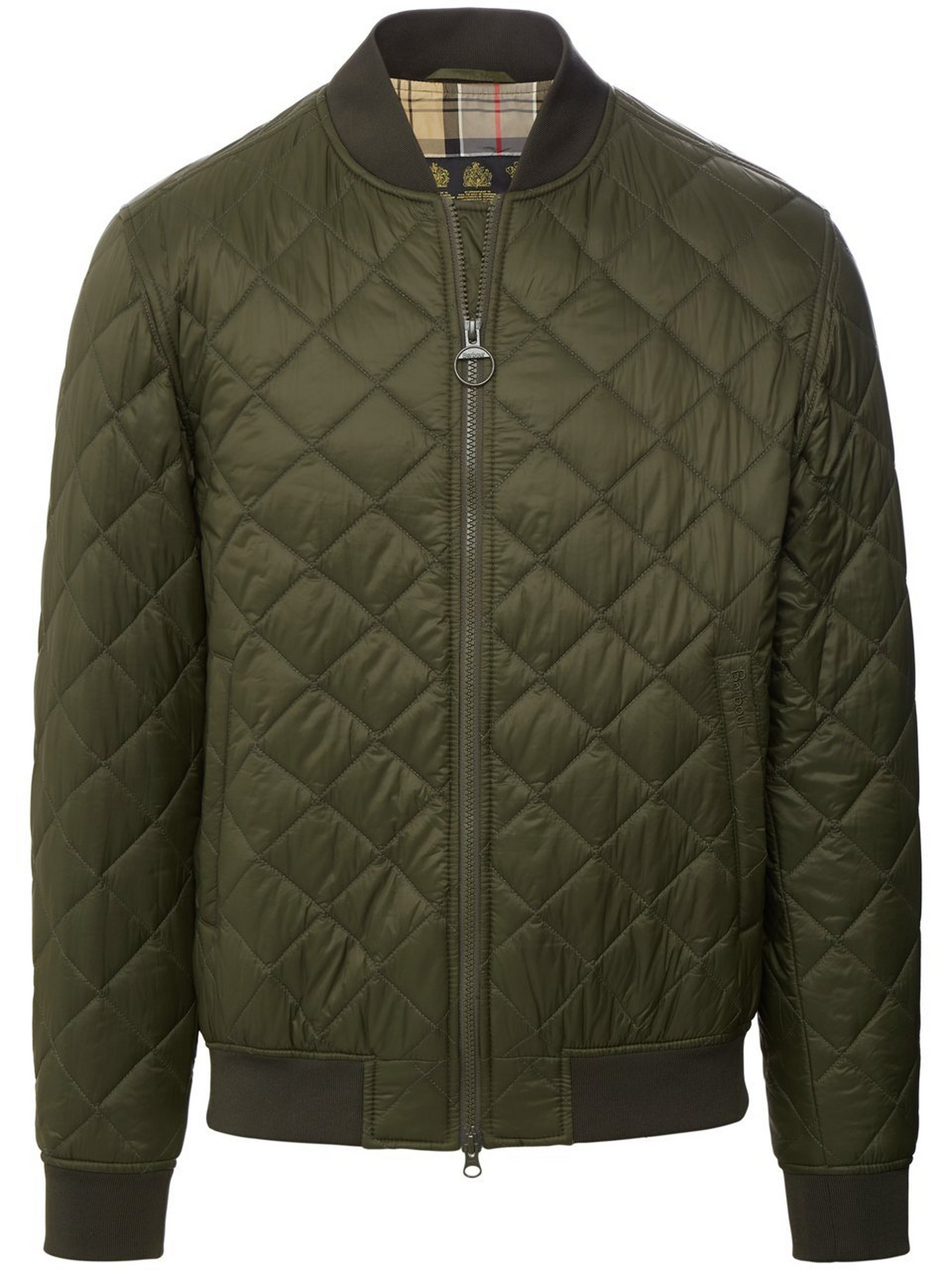 Quilted blouson jacket Barbour green