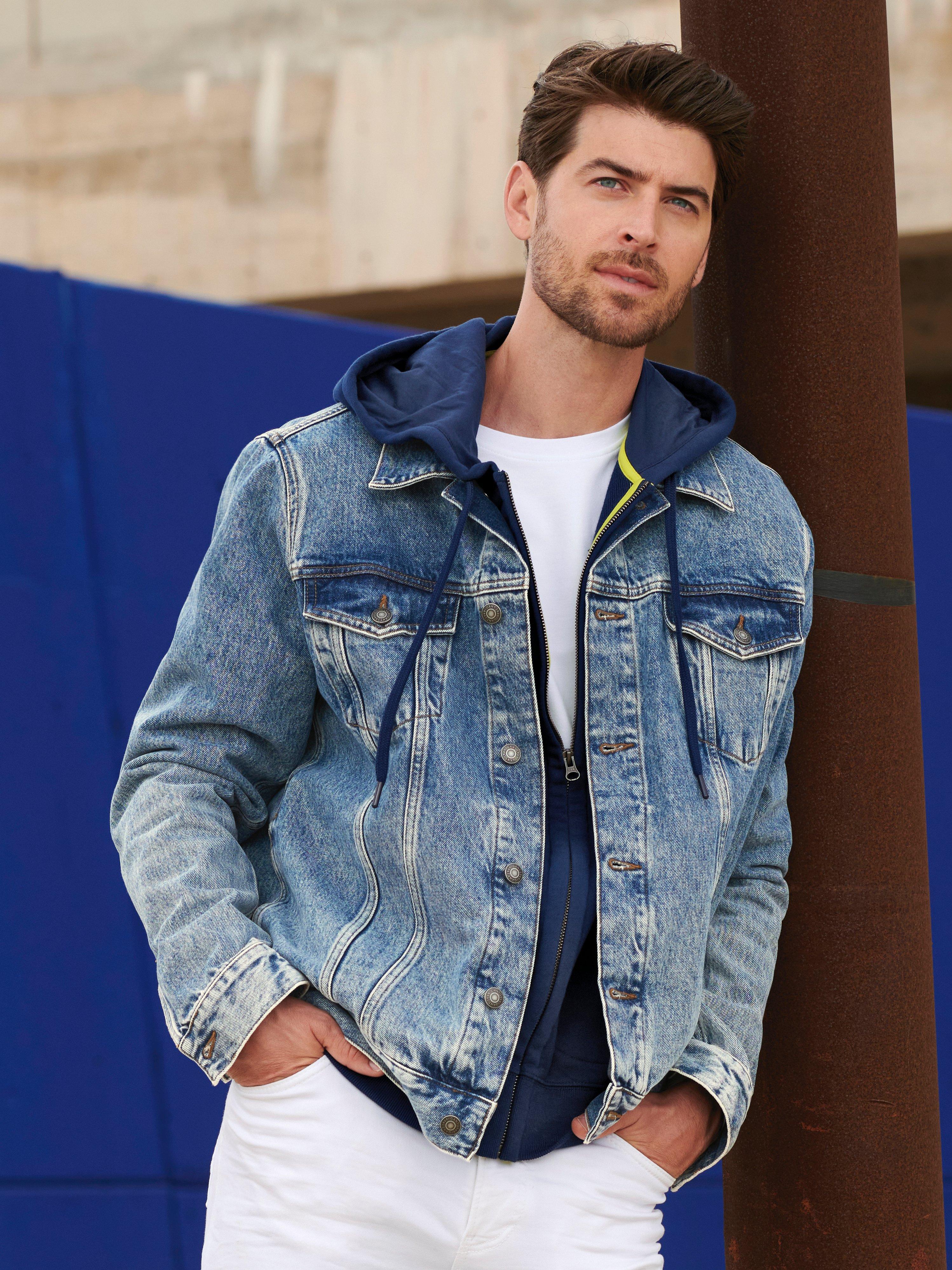 GANT - La veste en jean 100% coton - blue denim