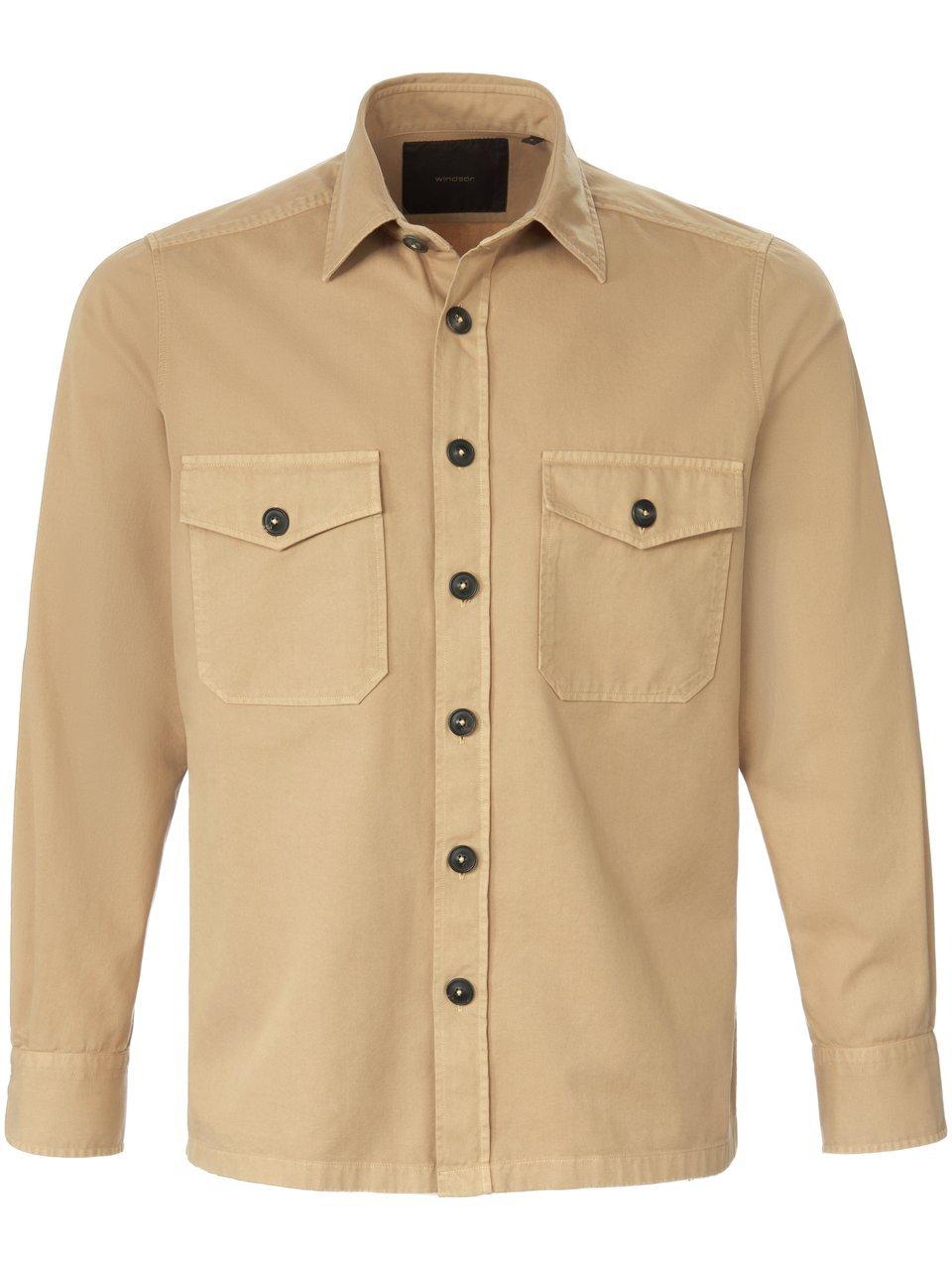 Casual fit overhemd Van Windsor beige