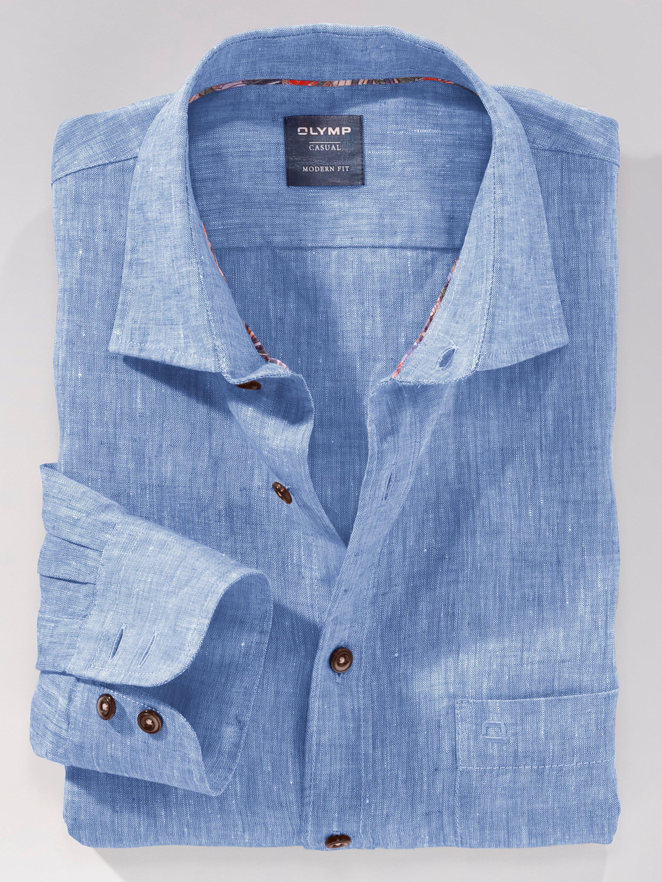 Olymp - Hemd Modern Fit aus 100% Leinen