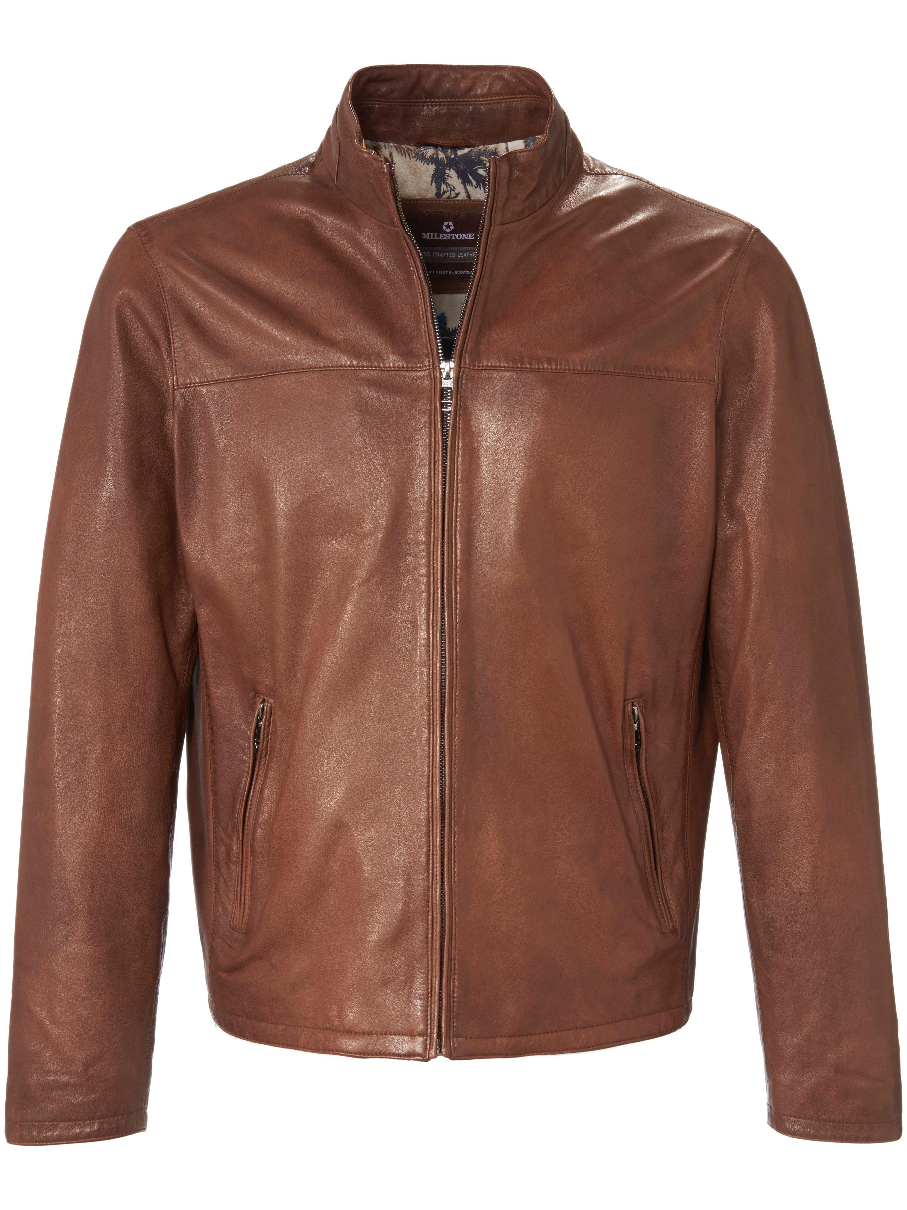 Leather jacket Milestone brown