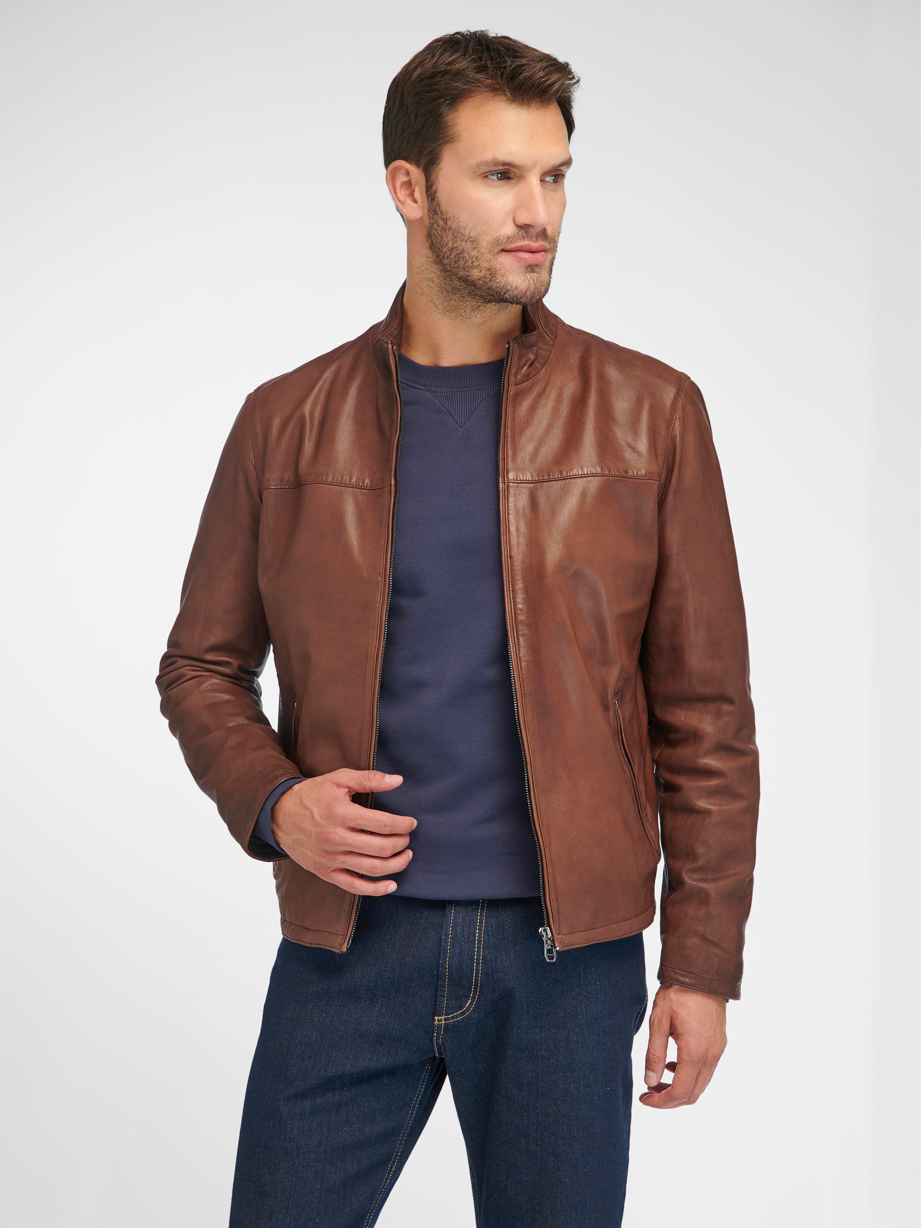 Milestone - Leather jacket - brandy