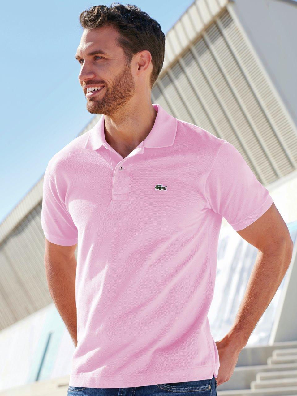 Poloshirt 100% katoen model L1212 Van Lacoste roze